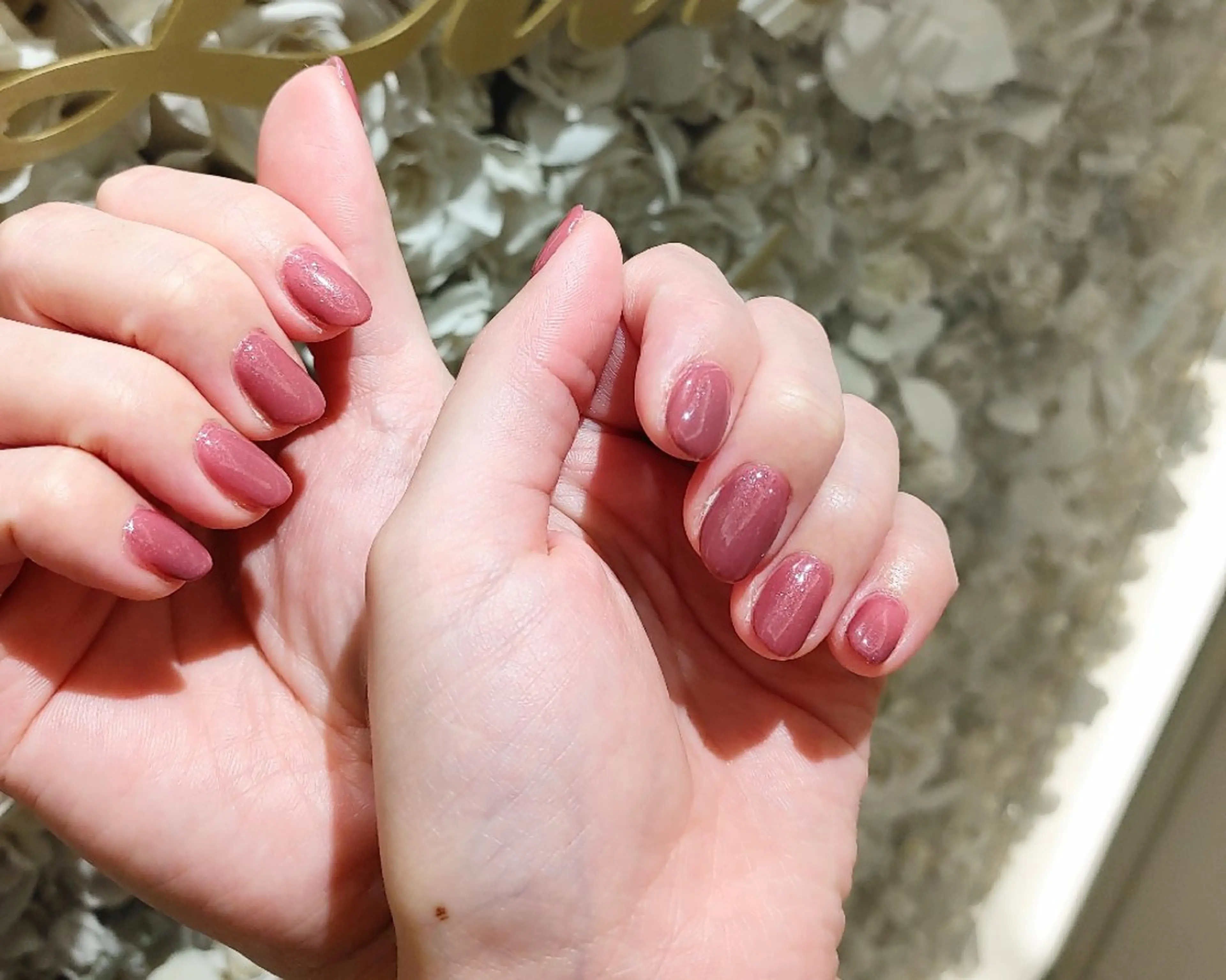 ネイル ラメ(グリッター) ピンク ハンドネイル La Luna アヤカのネイルデザイン