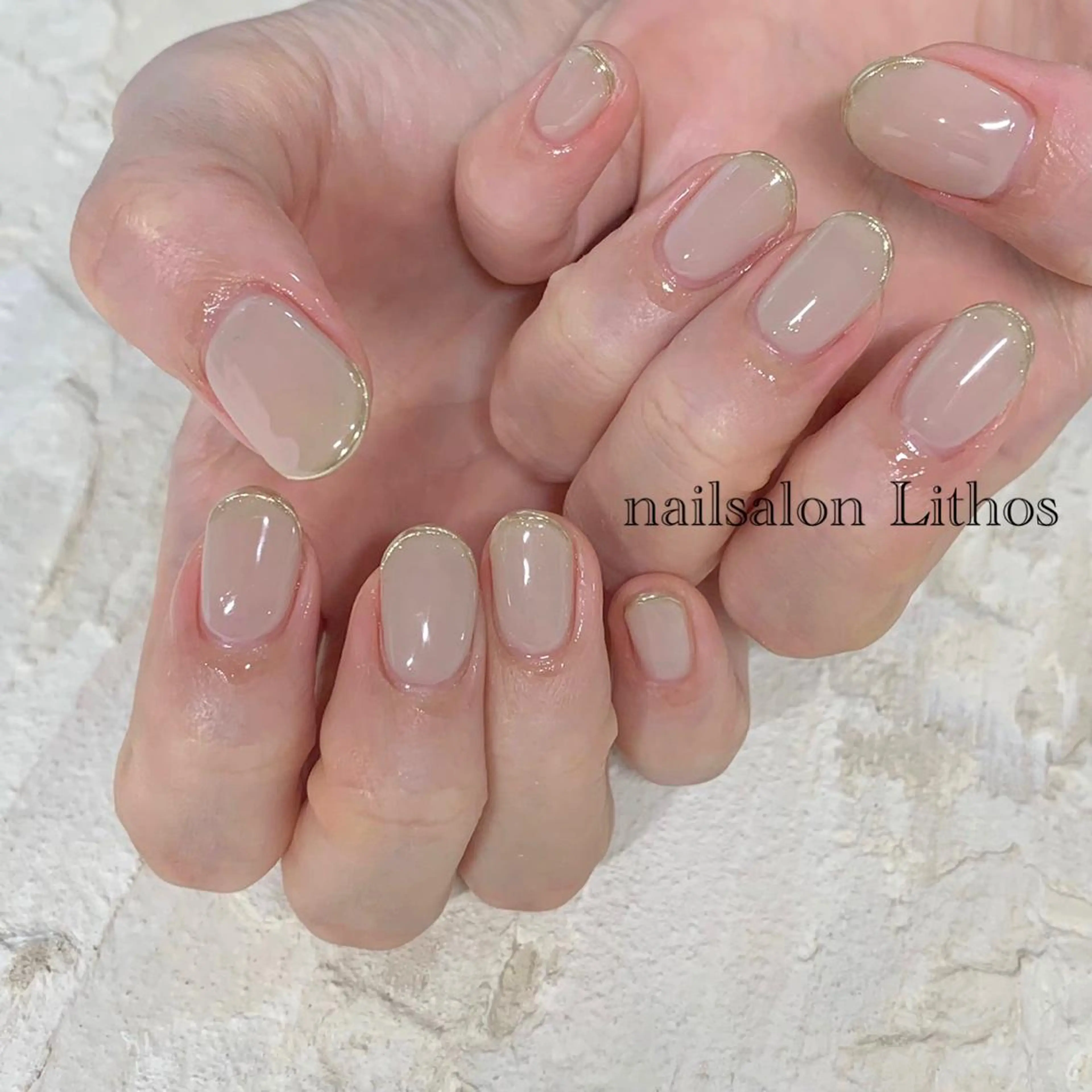 ネイル フレンチネイル ハンドネイル nailsalon Lithos所属・nailsalon Recontreのネイルデザイン