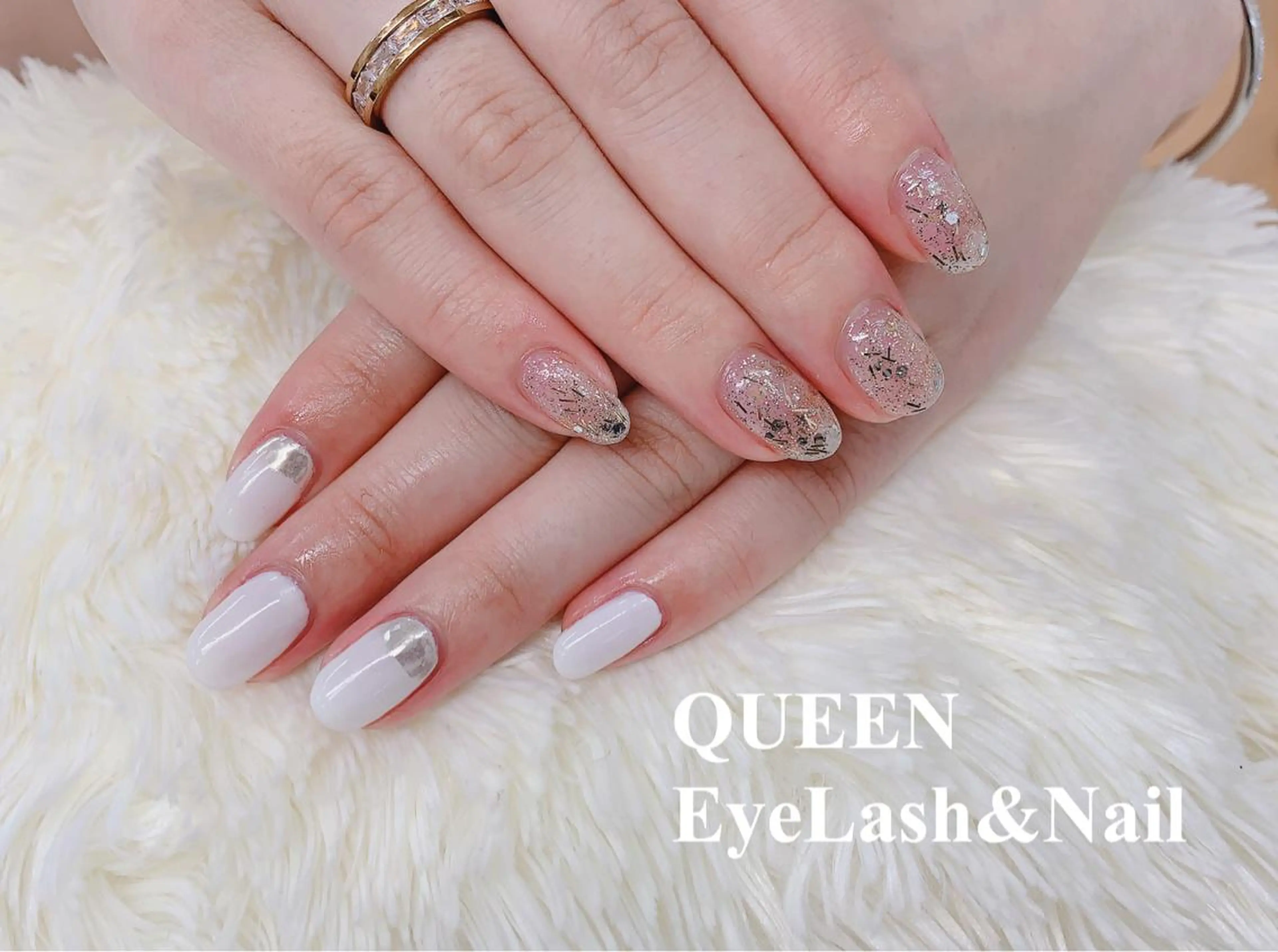 ミディアム カラー ネイル 持ち込み ハンドネイル Bloom Nail 桜井のネイルデザイン