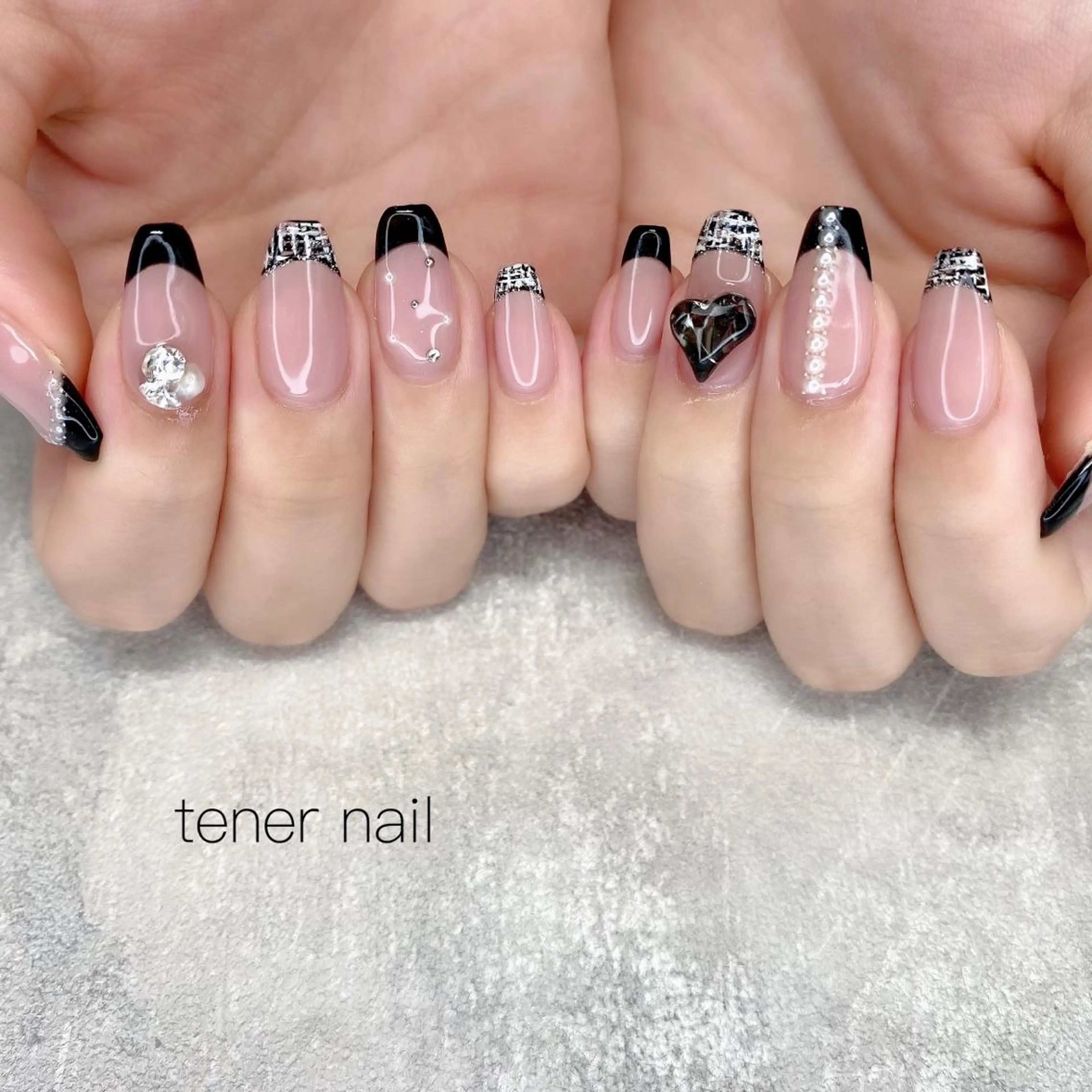 ネイル ツイードネイル tener  nail  テネルネイル所属・テネルネイル tener nailのネイルデザイン