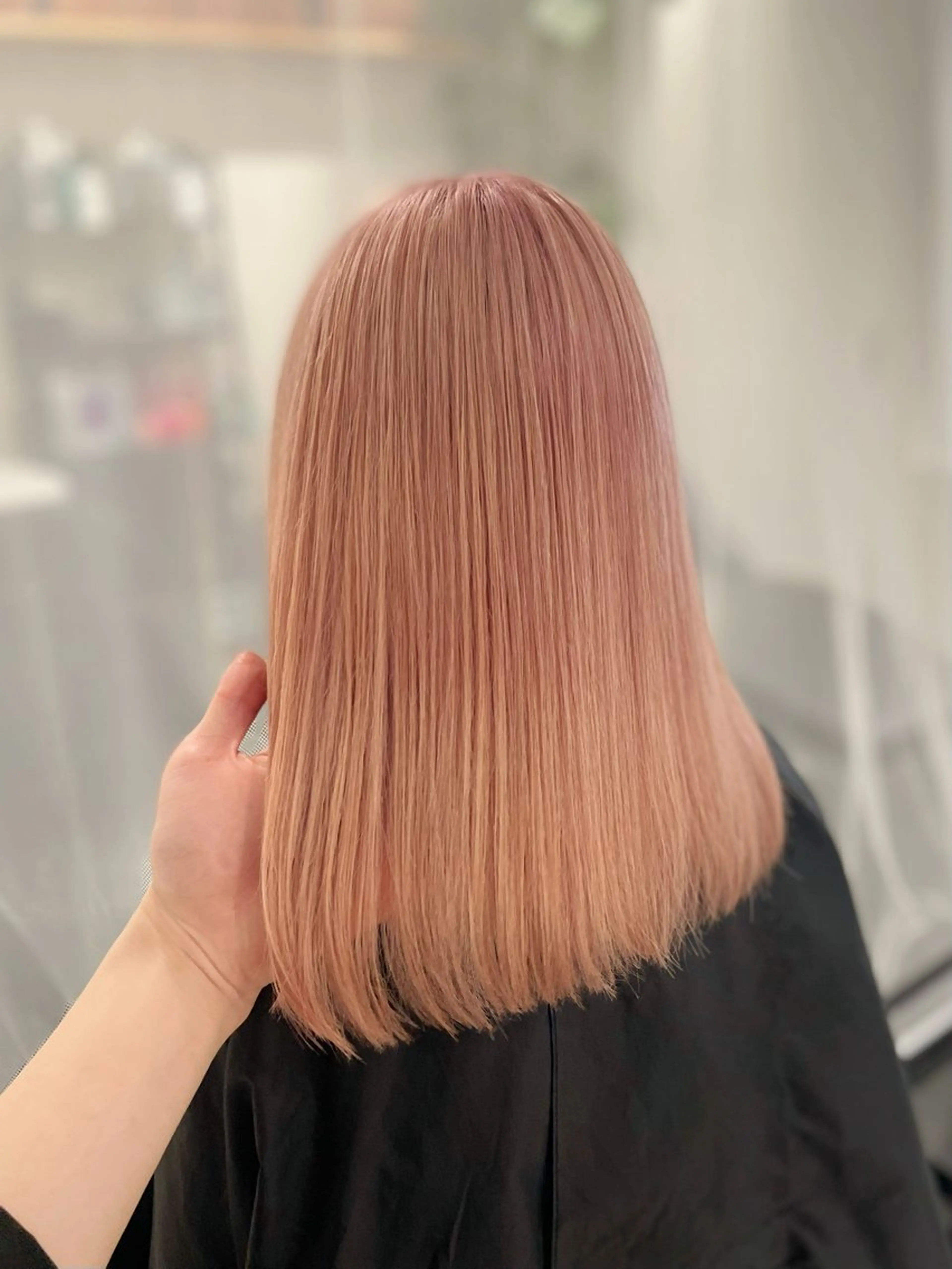 セミロング カラー ヘアカラー トリートメント GaKu/ハイトーン /ブリーチ/ブロンドのヘアスタイル