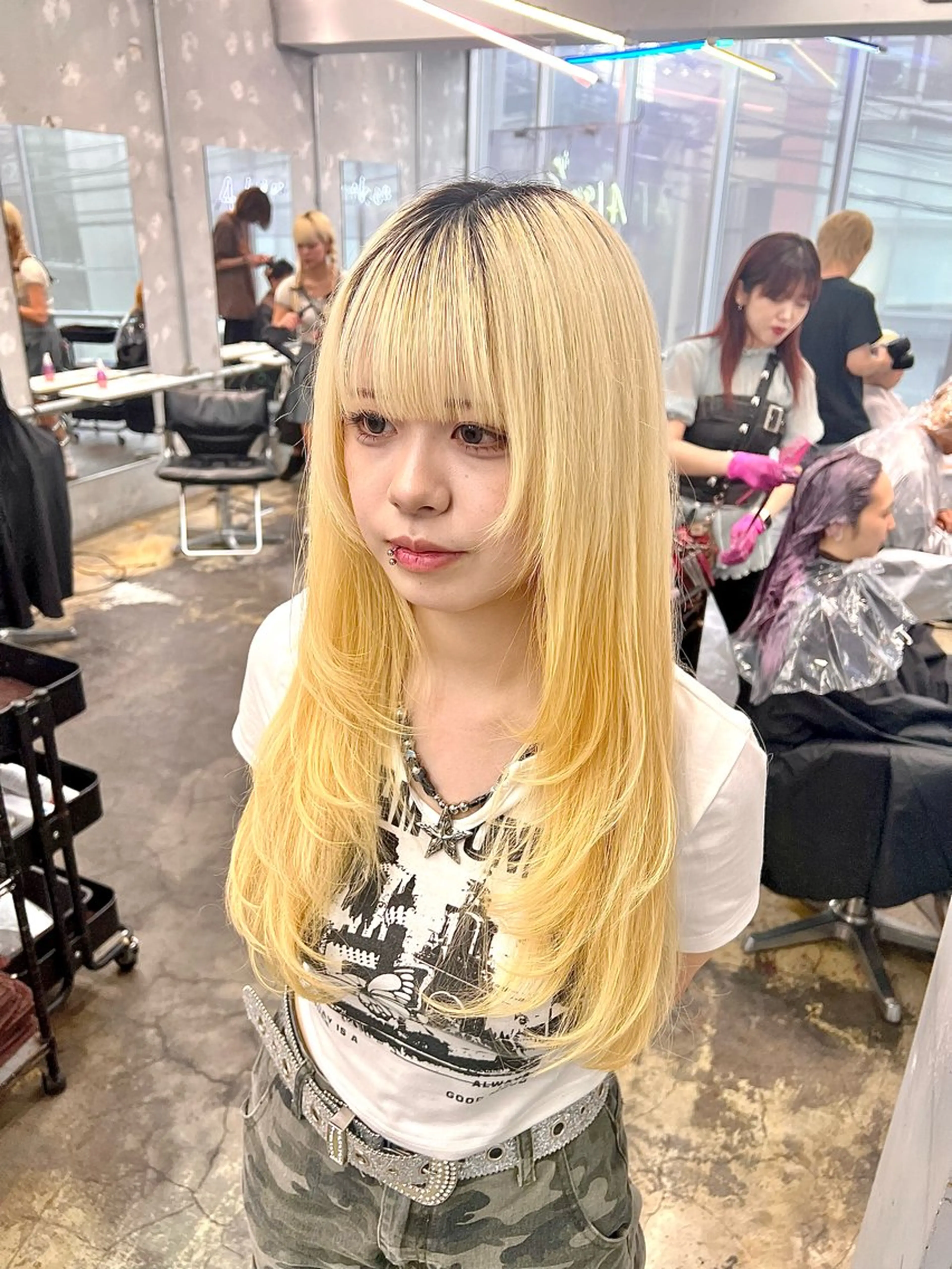 ロング カラー ヘアアレンジ カット ヘアカラー トリートメント ヘアセット 🐺ウルフの神🐺 /カラー/けいすけのヘアスタイル