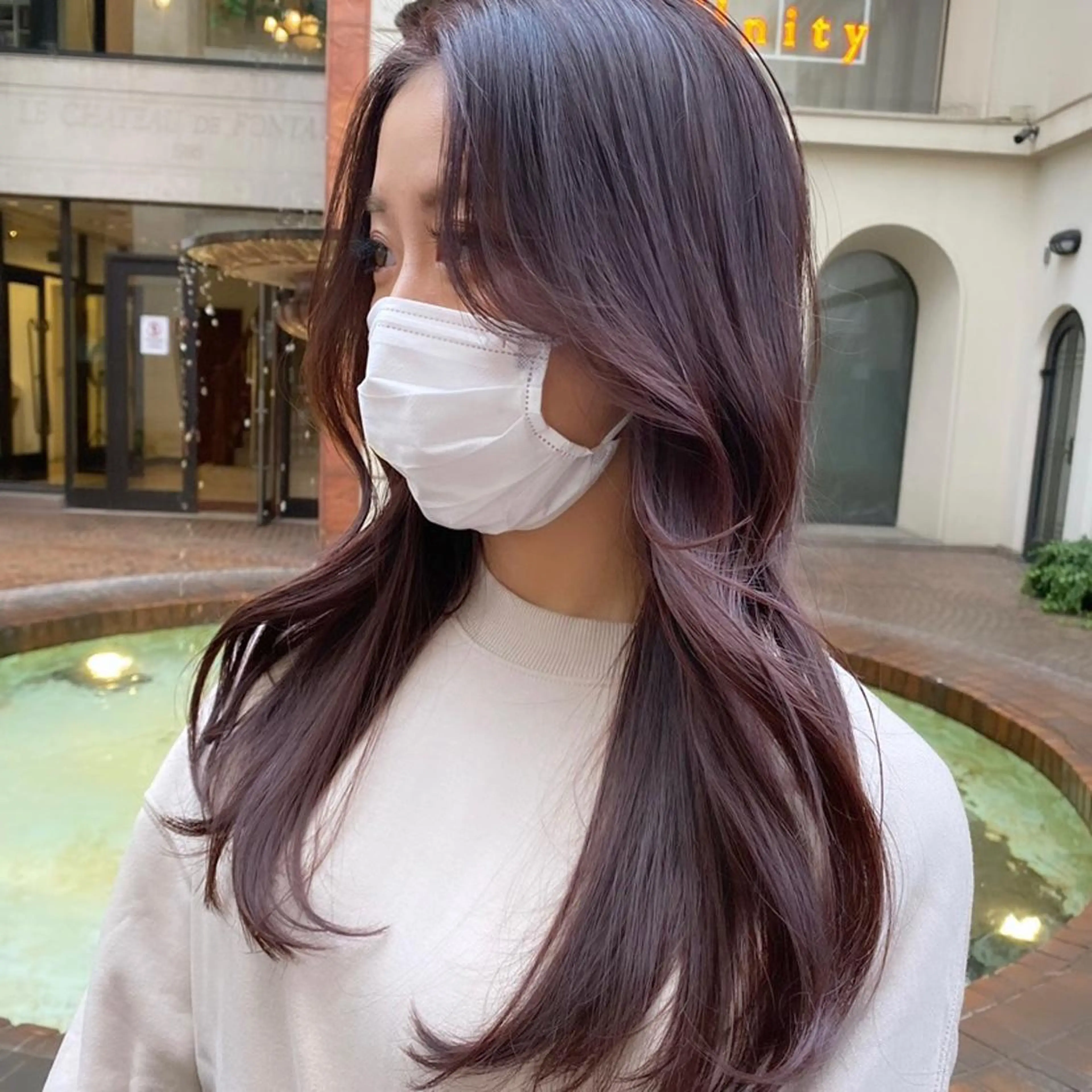 ロング 韓国レイヤー/透明感 カラー🦋mioのヘアスタイル