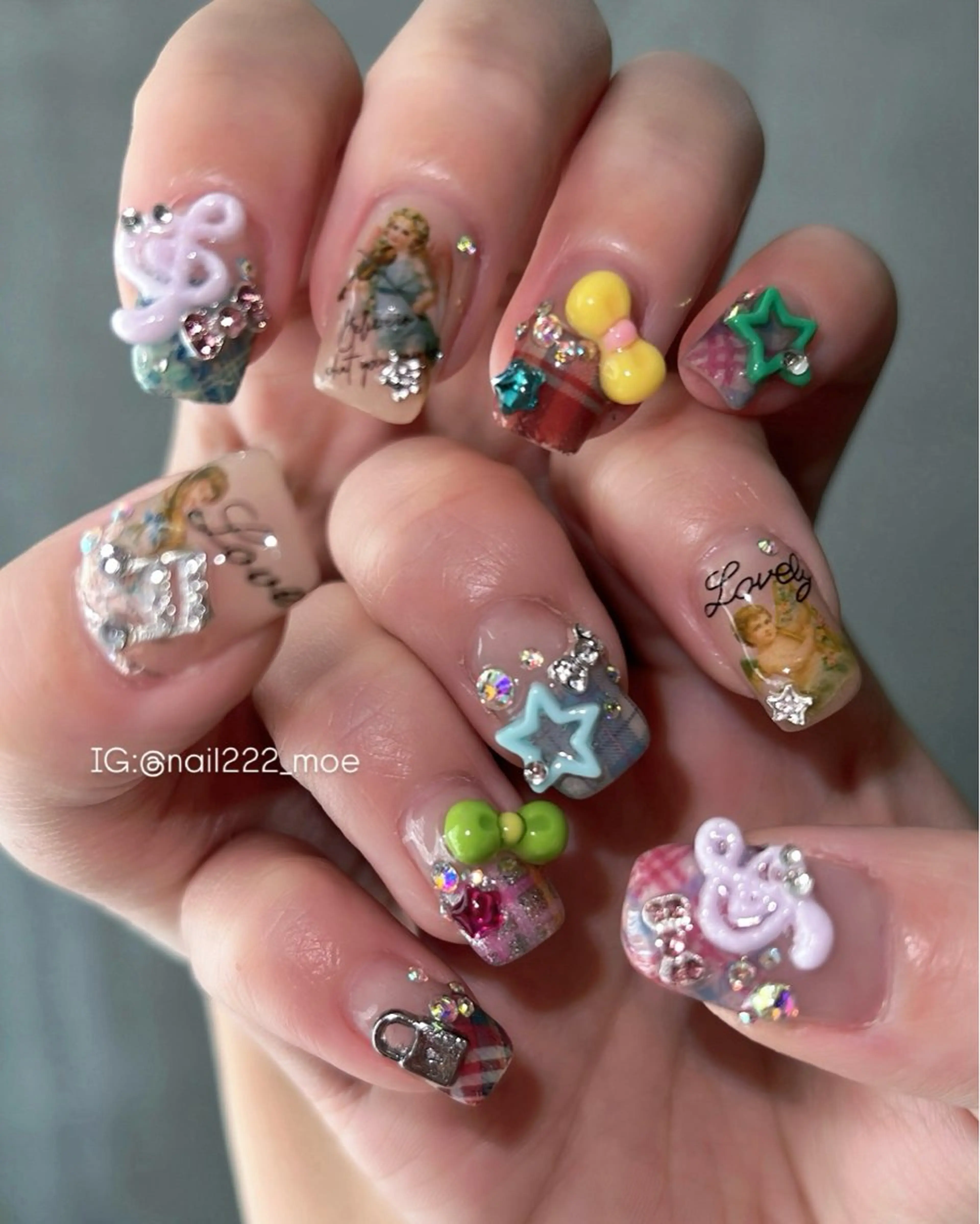 【お任せデザイン】ボリューム⤴︎︎︎💎有料パーツ付き✨️の写真