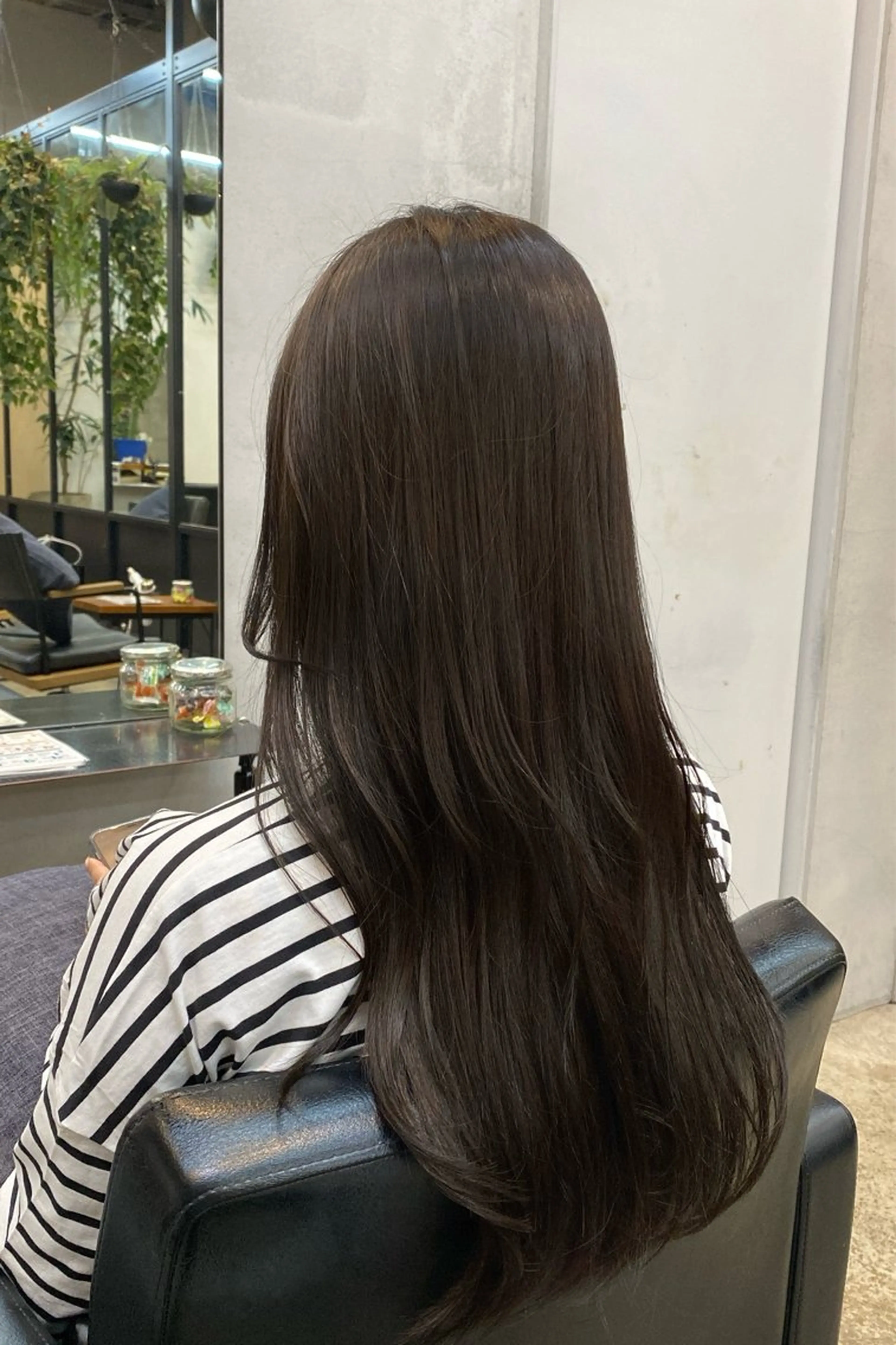 ロング アッシュ ピンクブラウン Belle銀座並木通り店所属・井手草一朗/ パーマ/ハイライト◎のヘアスタイル