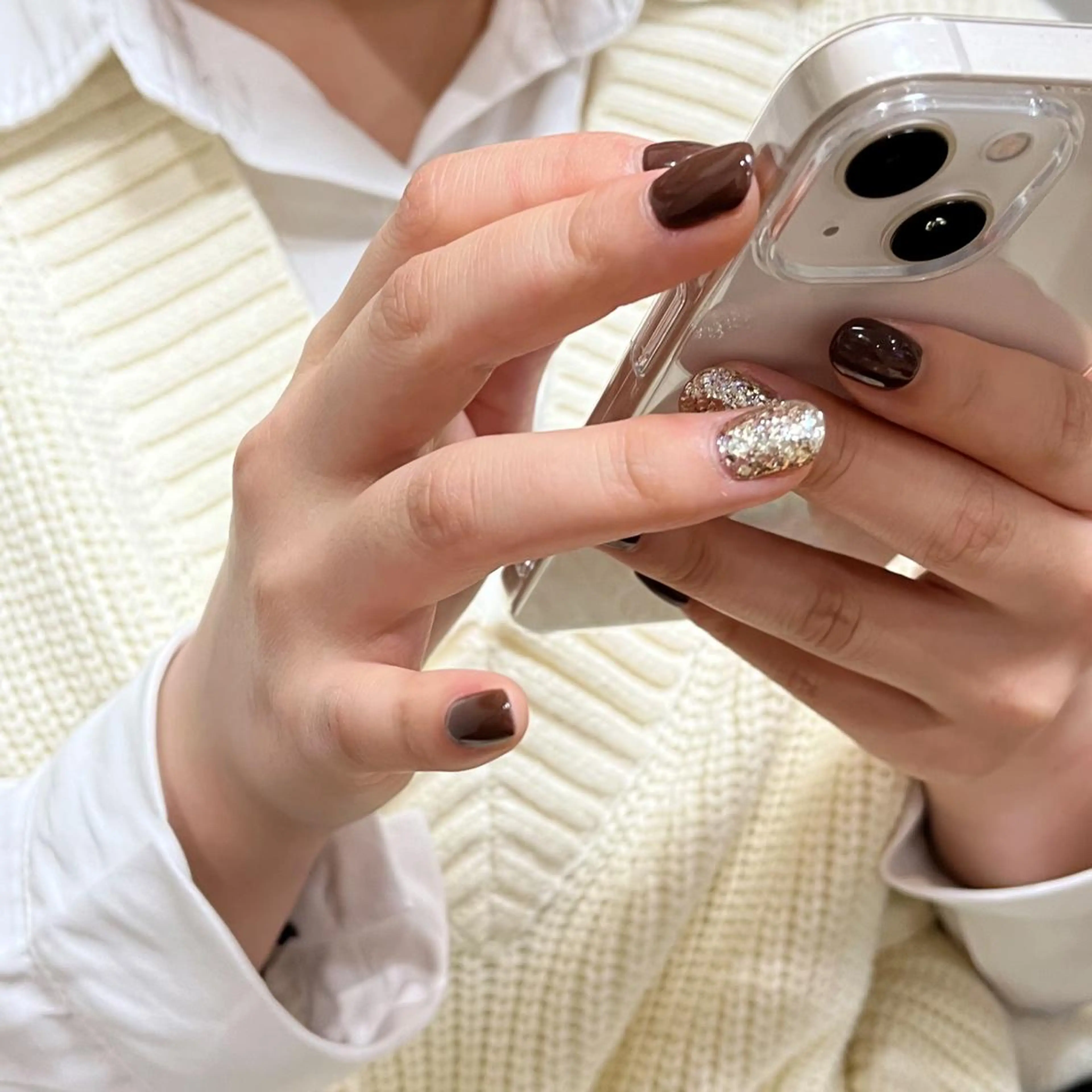 ネイル ジェルネイル ワンカラーネイル パラジェル ハンドネイル 鈴木 里奈のネイルデザイン