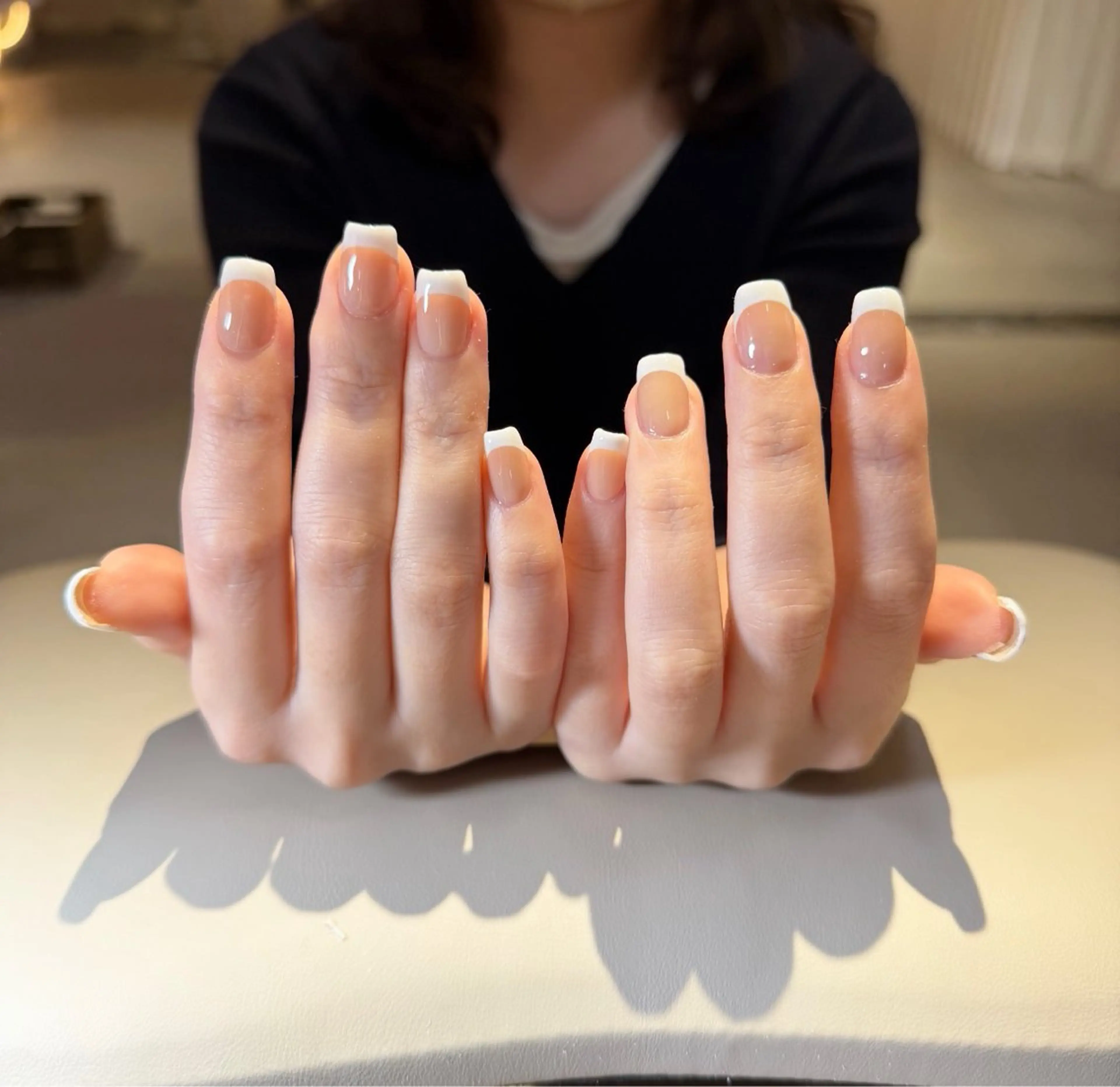 フレンチネイル（当日予約OK🙆‍♀️・フィルイン込み）の写真