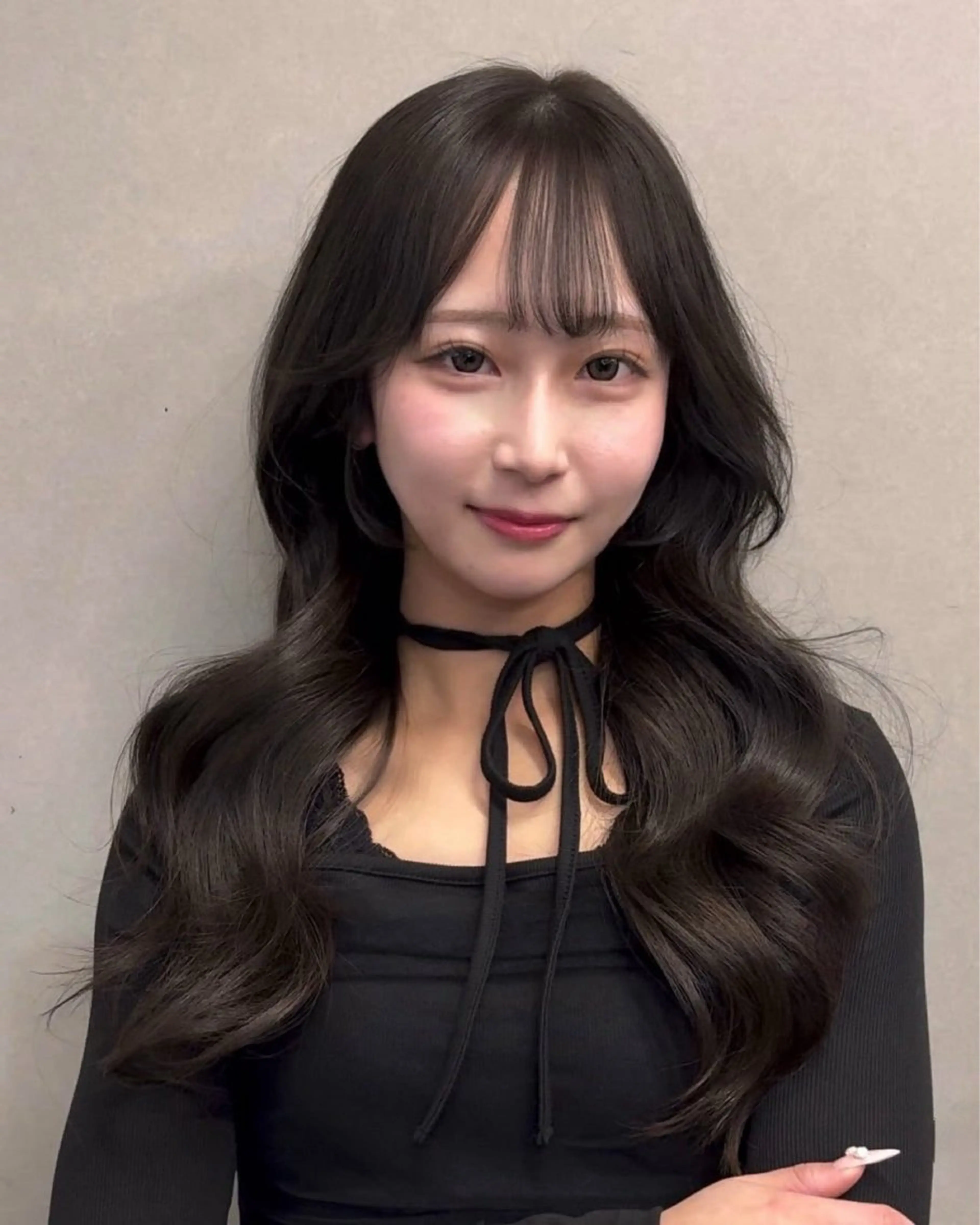 【💎1月限定/小顔見せ💎】透明感ケアカラー＋顔周りカット🇰🇷+premium TR《人気No.1メニュー☘️》の写真