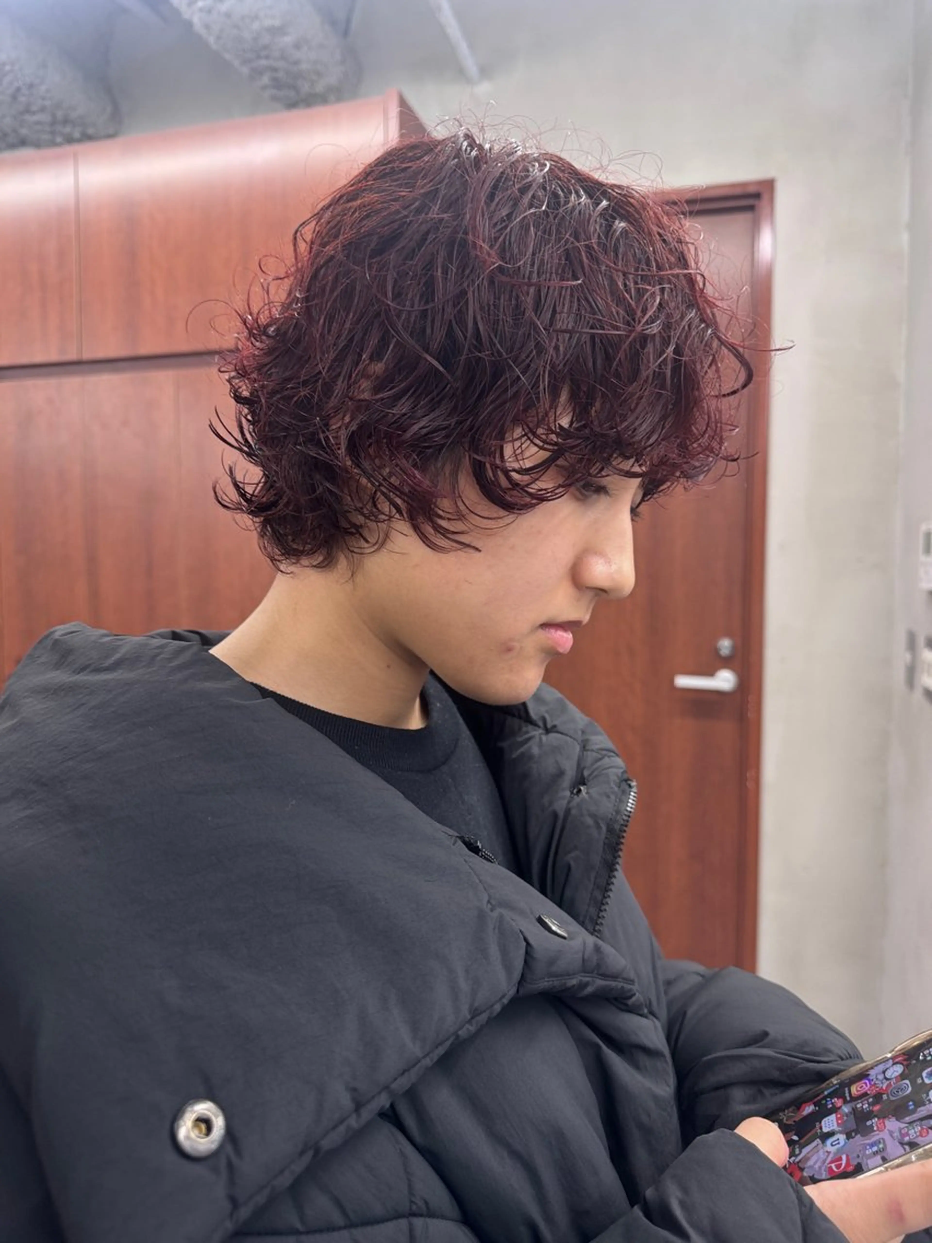 ショート カラー パーマ カット ヘアカラー パーマ トリートメント 鎌田健/パーマ ボブ/レイヤー/のヘアスタイル