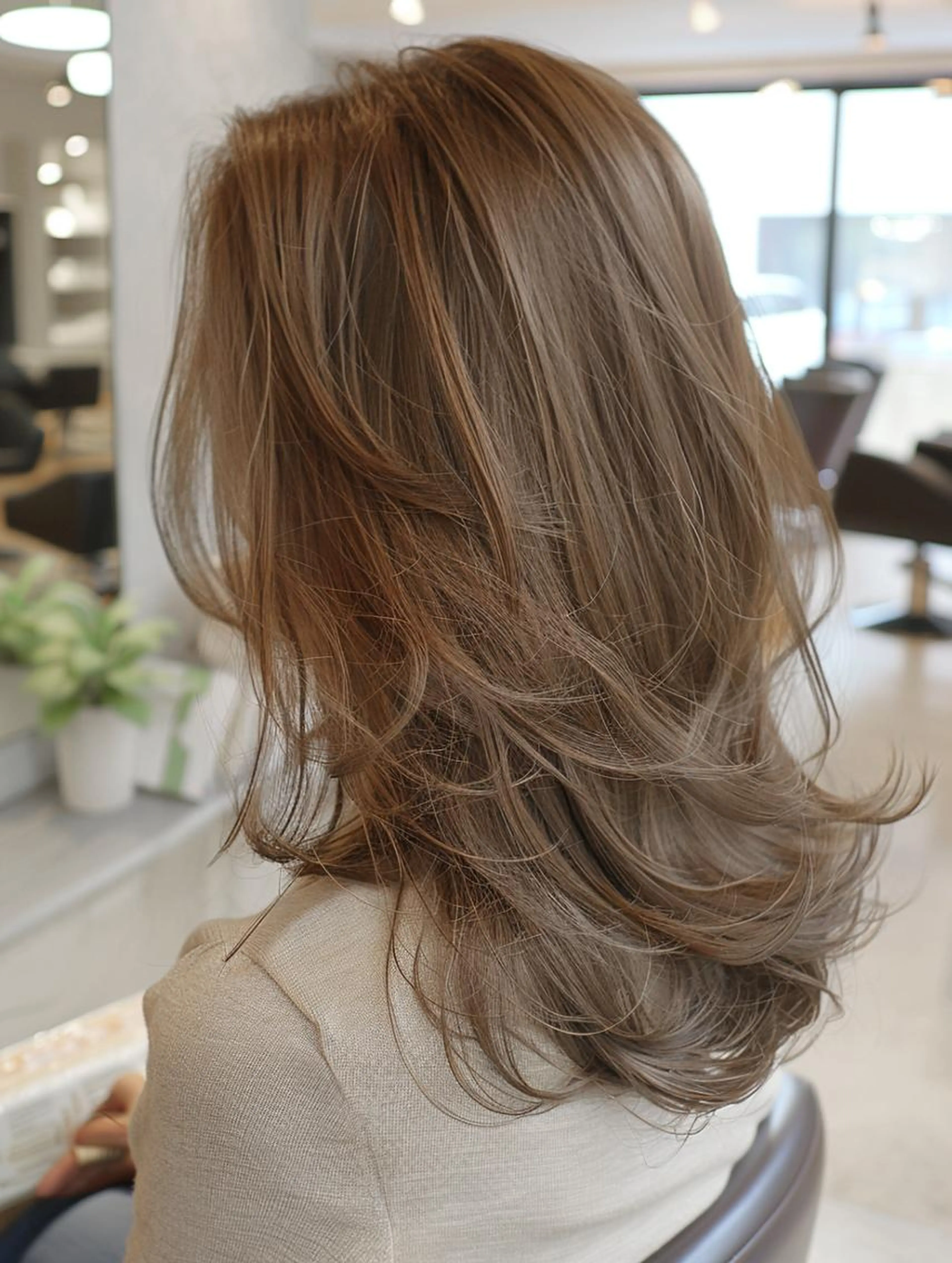 *白髪ぼかし*ケアハイライト+似合わせカット+色持ちトリートメントの写真