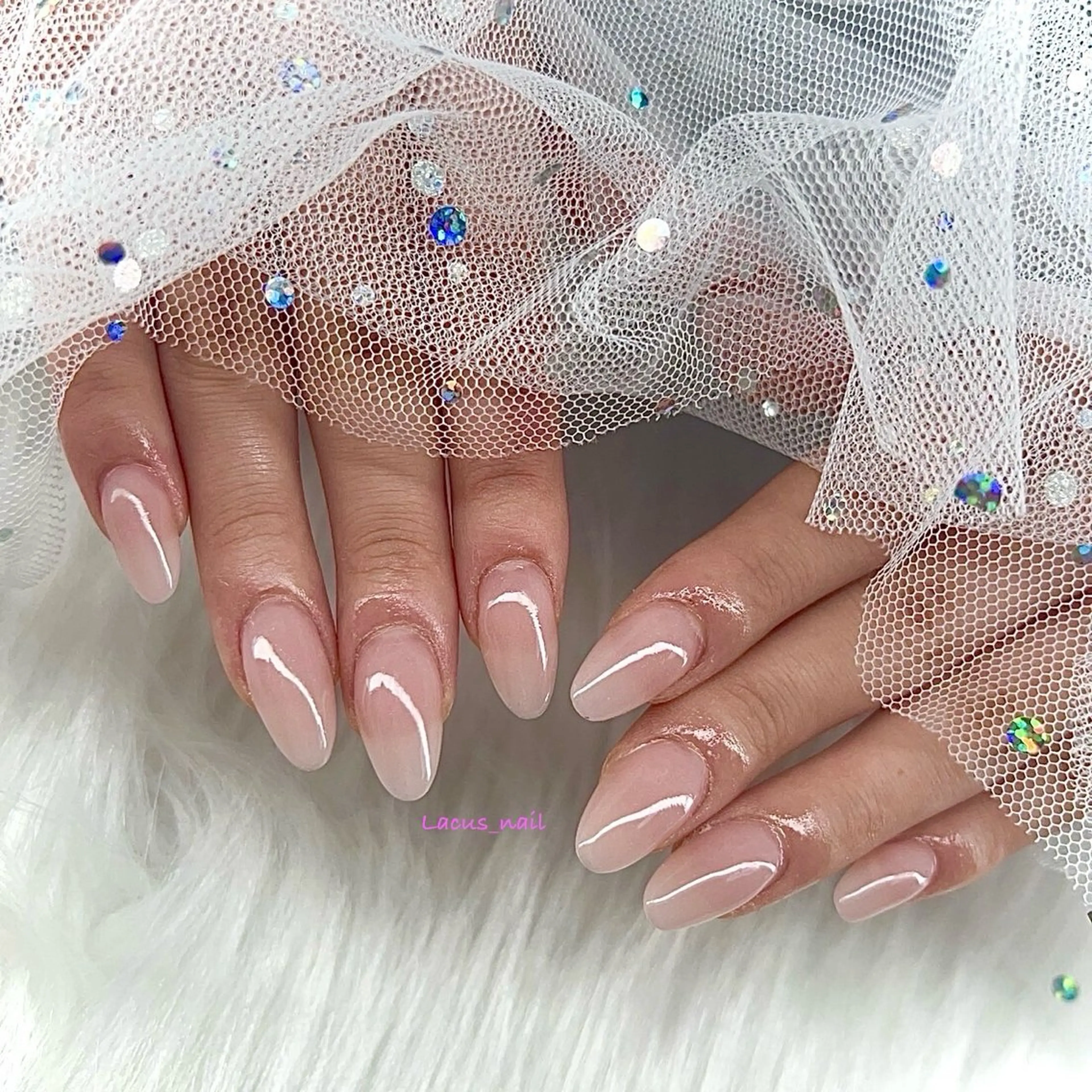 ネイル ワンカラーネイル スカルプネイル Nail Salon Lacusのネイルデザイン