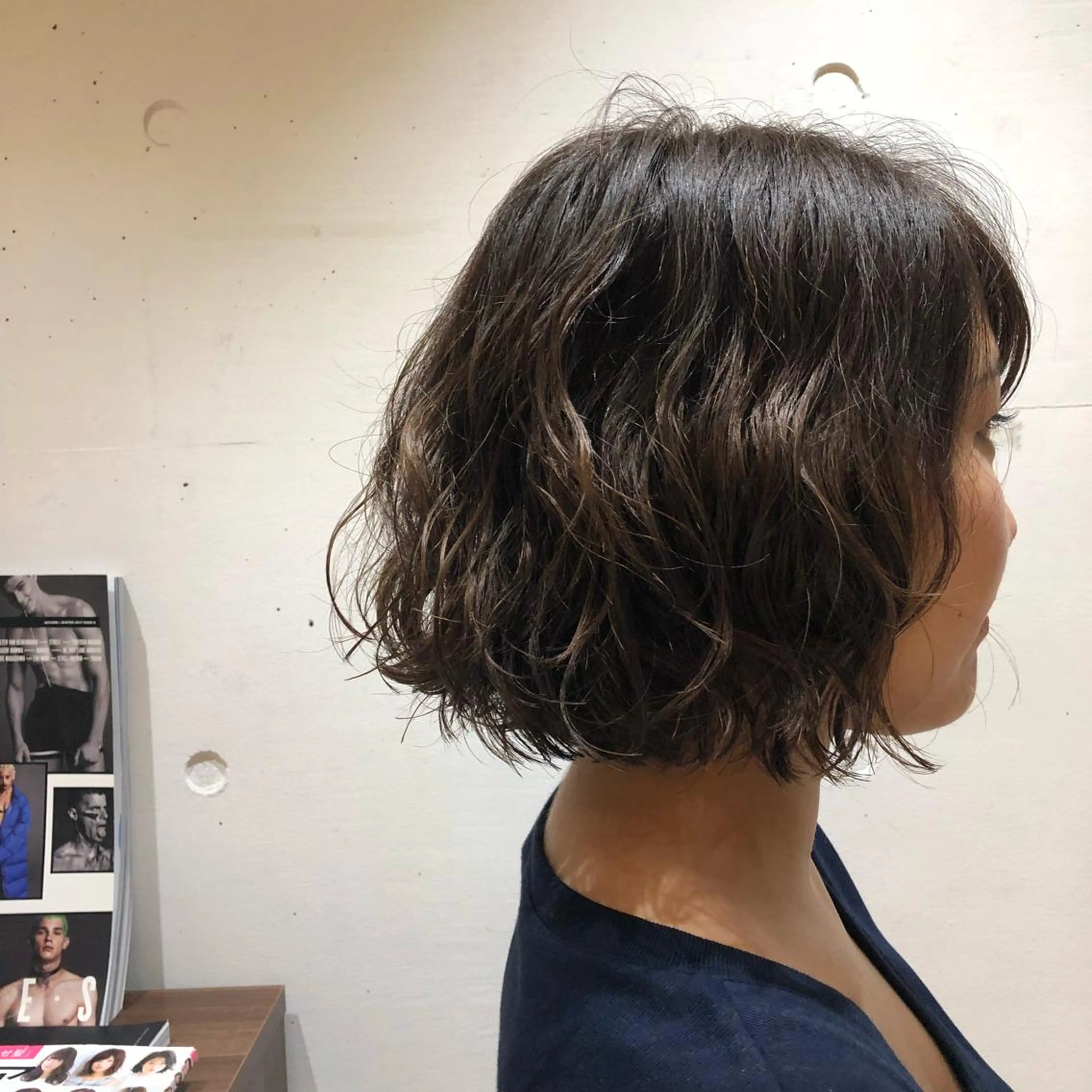 ミディアム カラー パーマ ヘアアレンジ ミディアムパーマ ボブ apish aoyama所属・武 愛子の眉毛・アイブロウイメージ