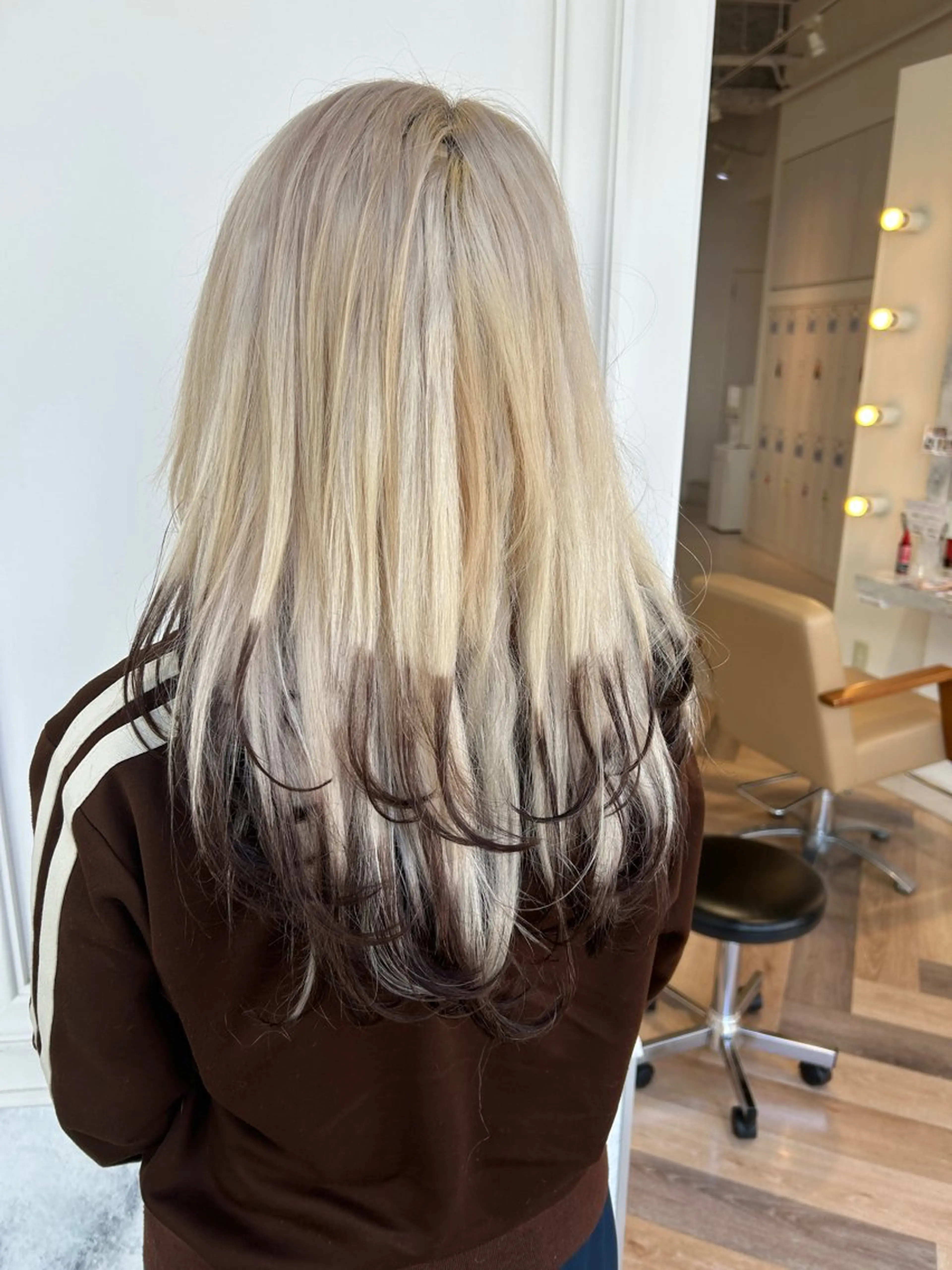 ロング カラー 透明感カラー レイヤーカット カット ヘアカラー 野田阪神/レイヤー/ ハイライト/yuuのヘアスタイル