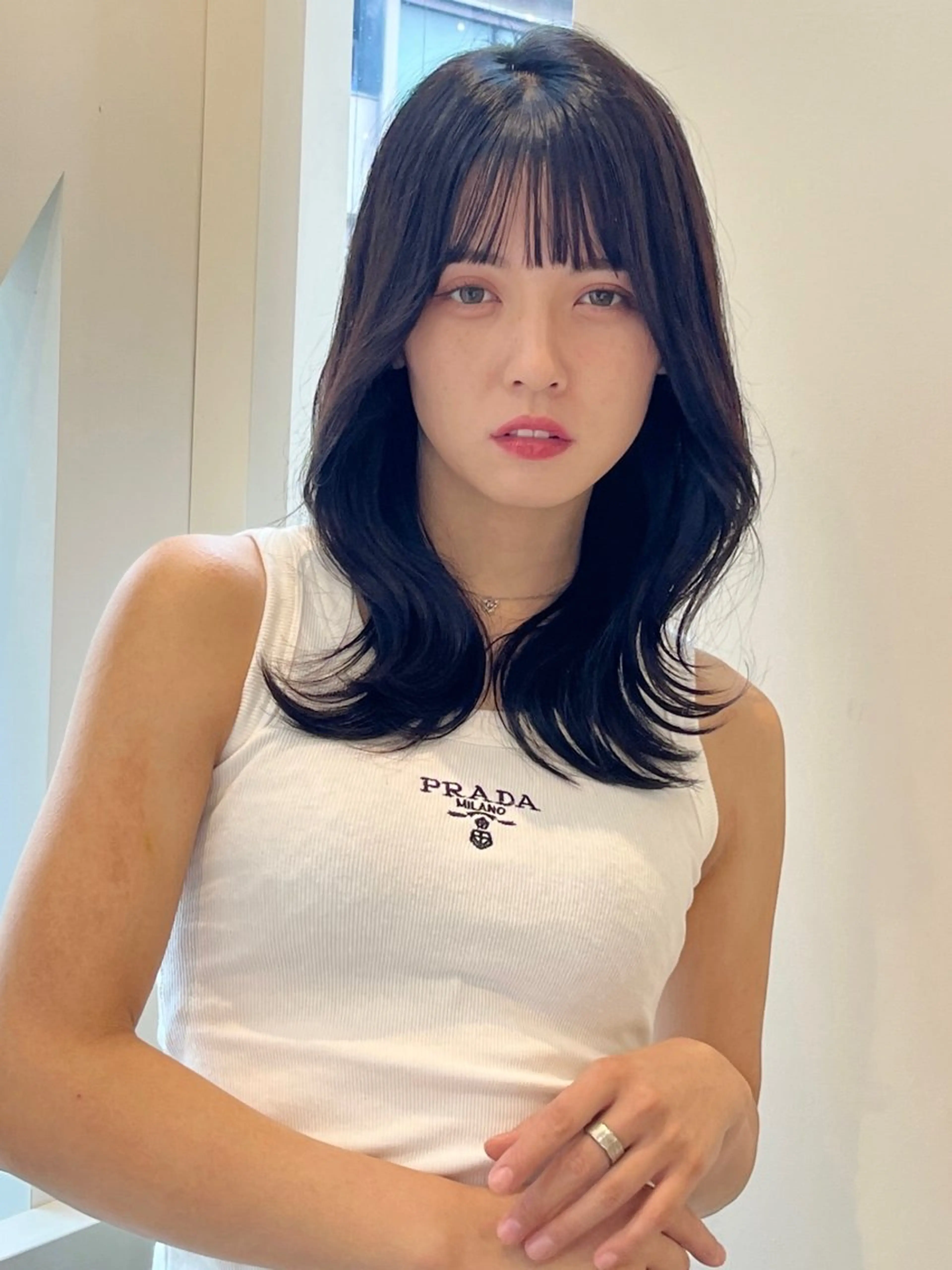 セミロング カラー ブラウンカラー ダークブラウン くびれヘア くびれレイヤー レイヤーカット カット ヘアカラー レイヤー⭐️カラー ⭐️平川雅史のヘアスタイル