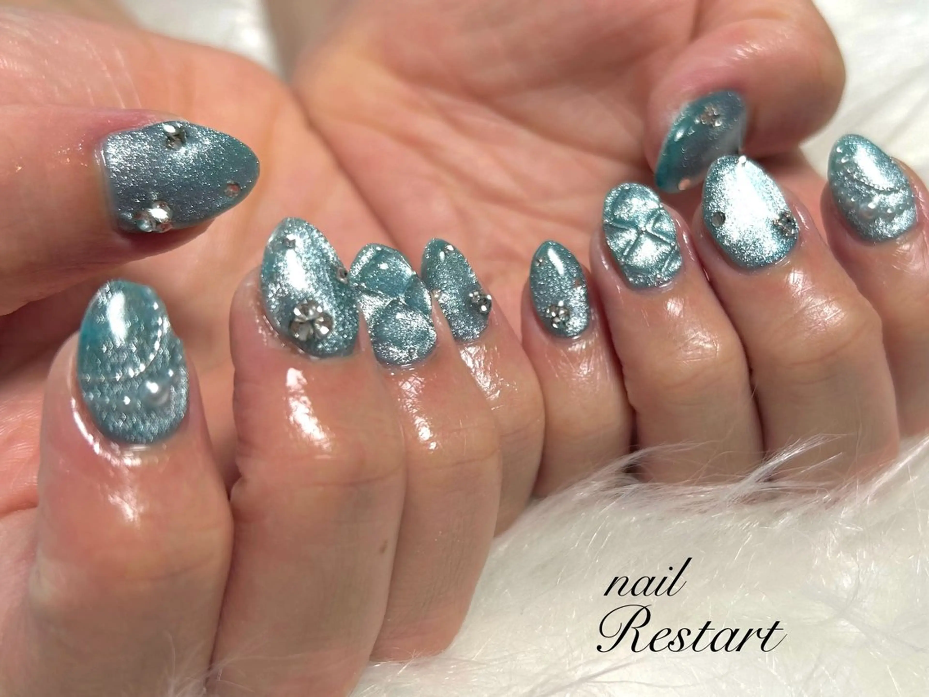 ショート ハンドネイル nail Restart所属・Restart YURIのネイルデザイン