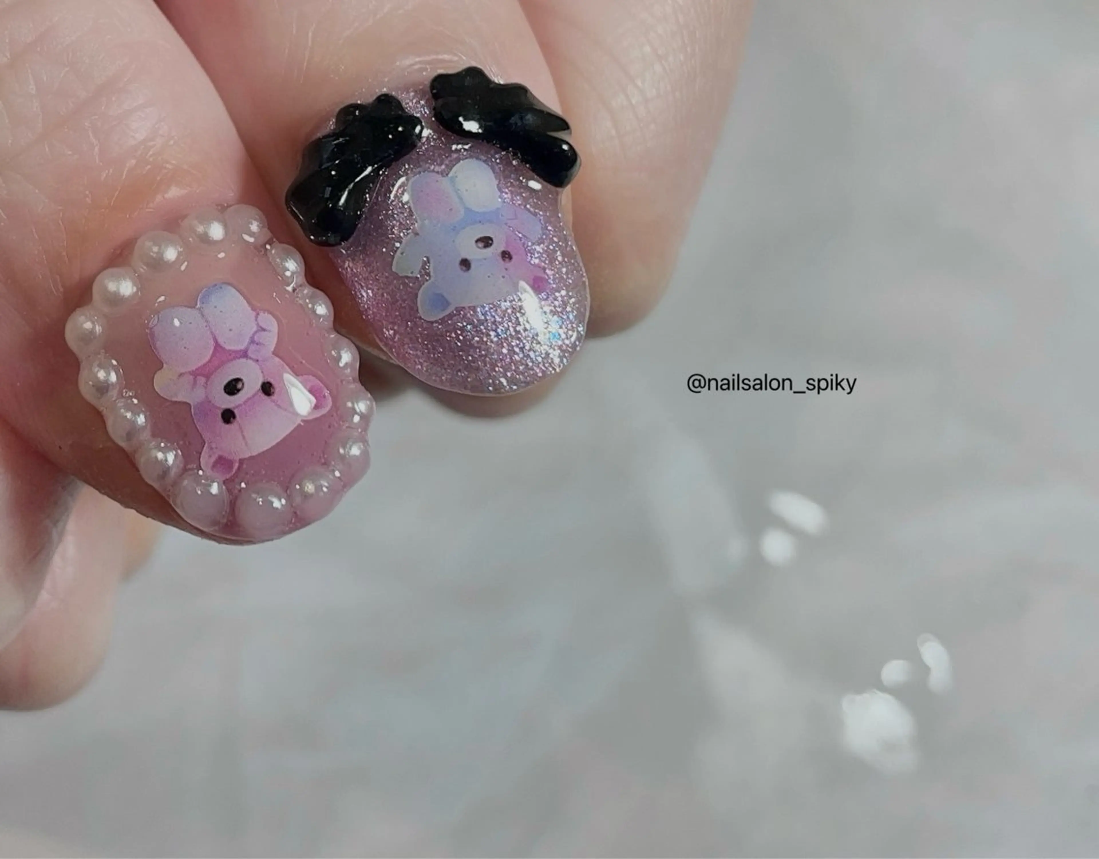 ネイル 持ち込み Spiky とうげ ふうかのネイルデザイン