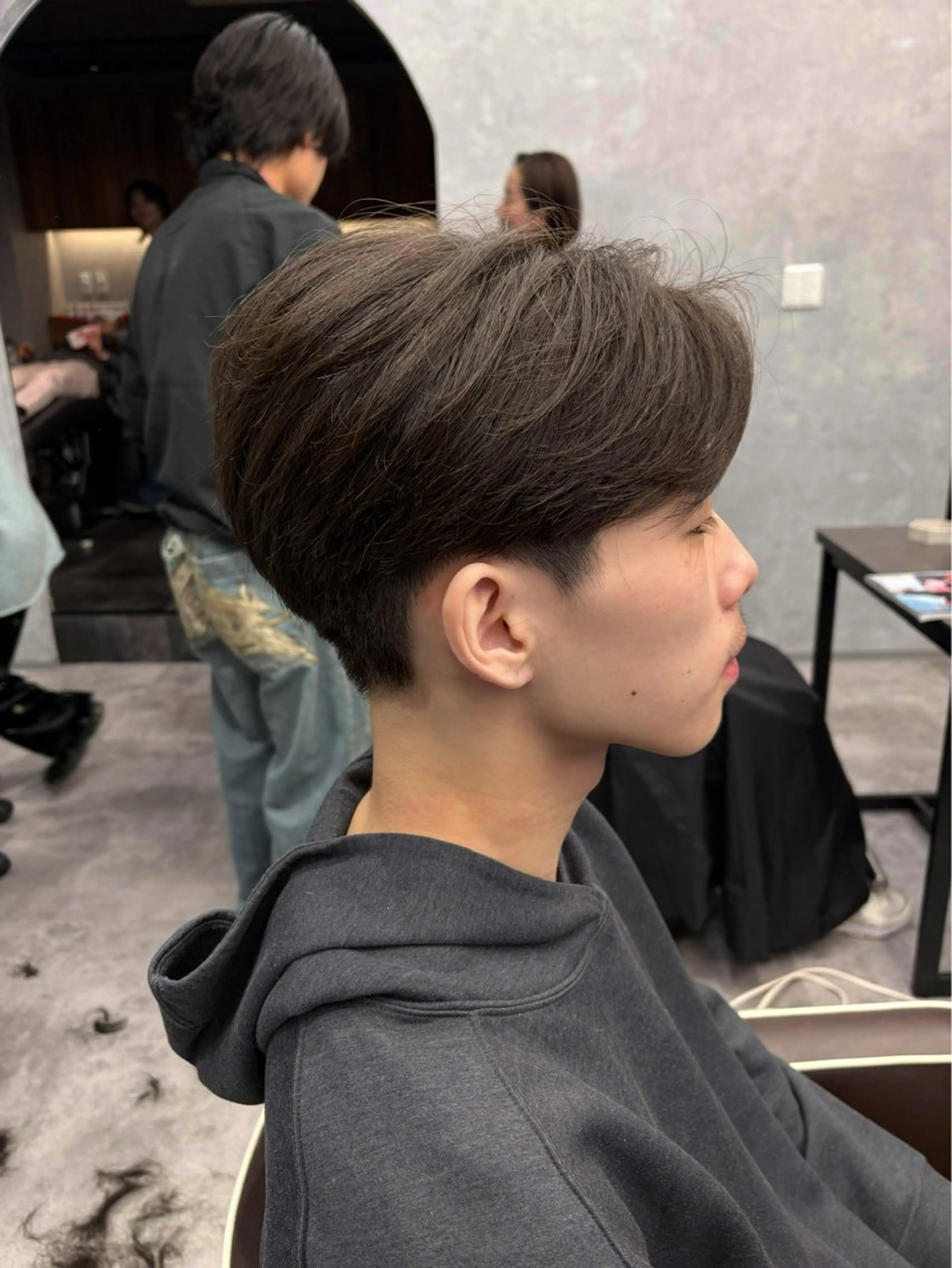 マッシュ/センターパートカットの写真