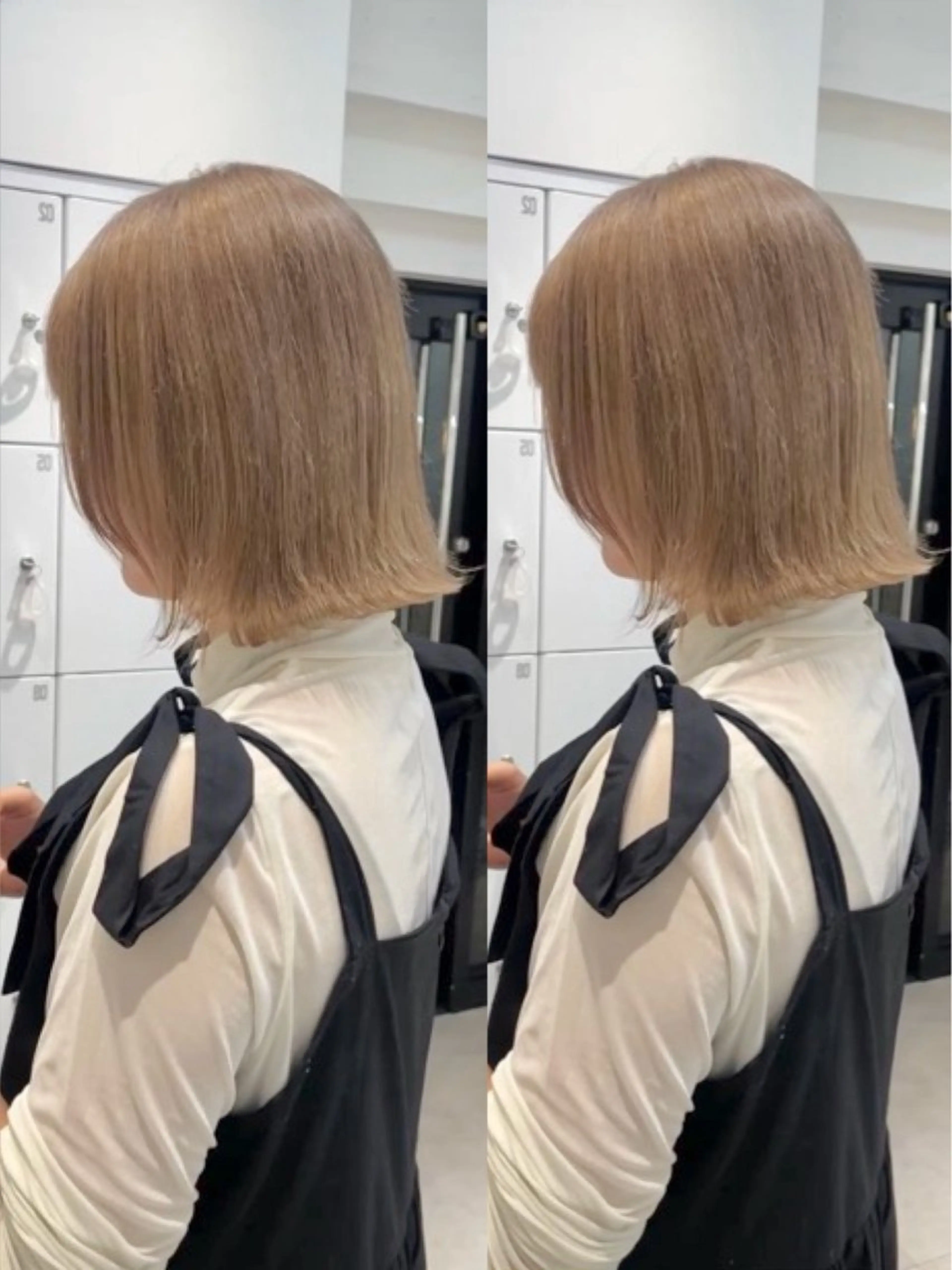 ショート 表参道/ハイライト バレイヤージュのヘアスタイル