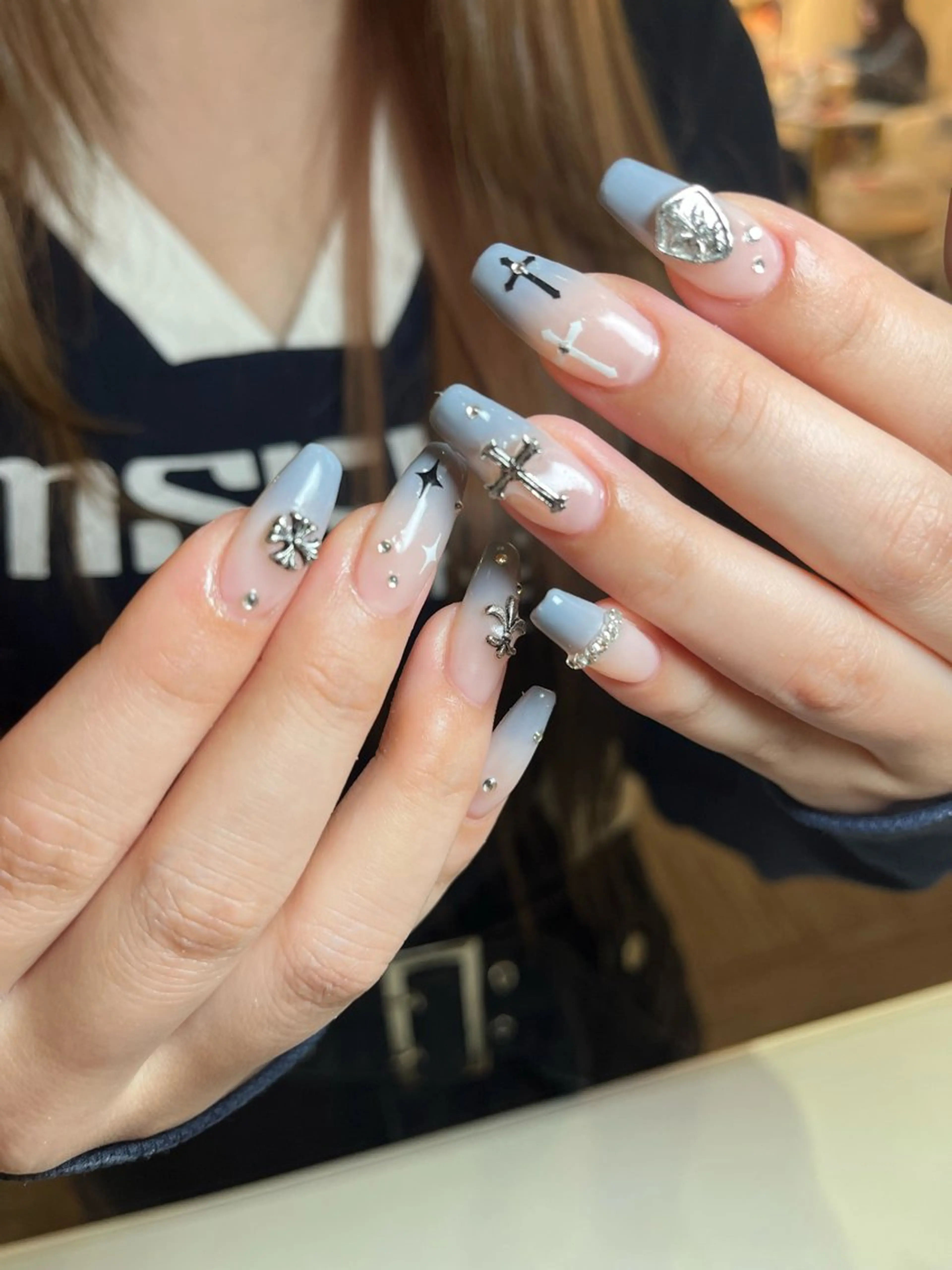 ネイル ハンドネイル D.d Haruka /y2k/持ち込みのネイルデザイン