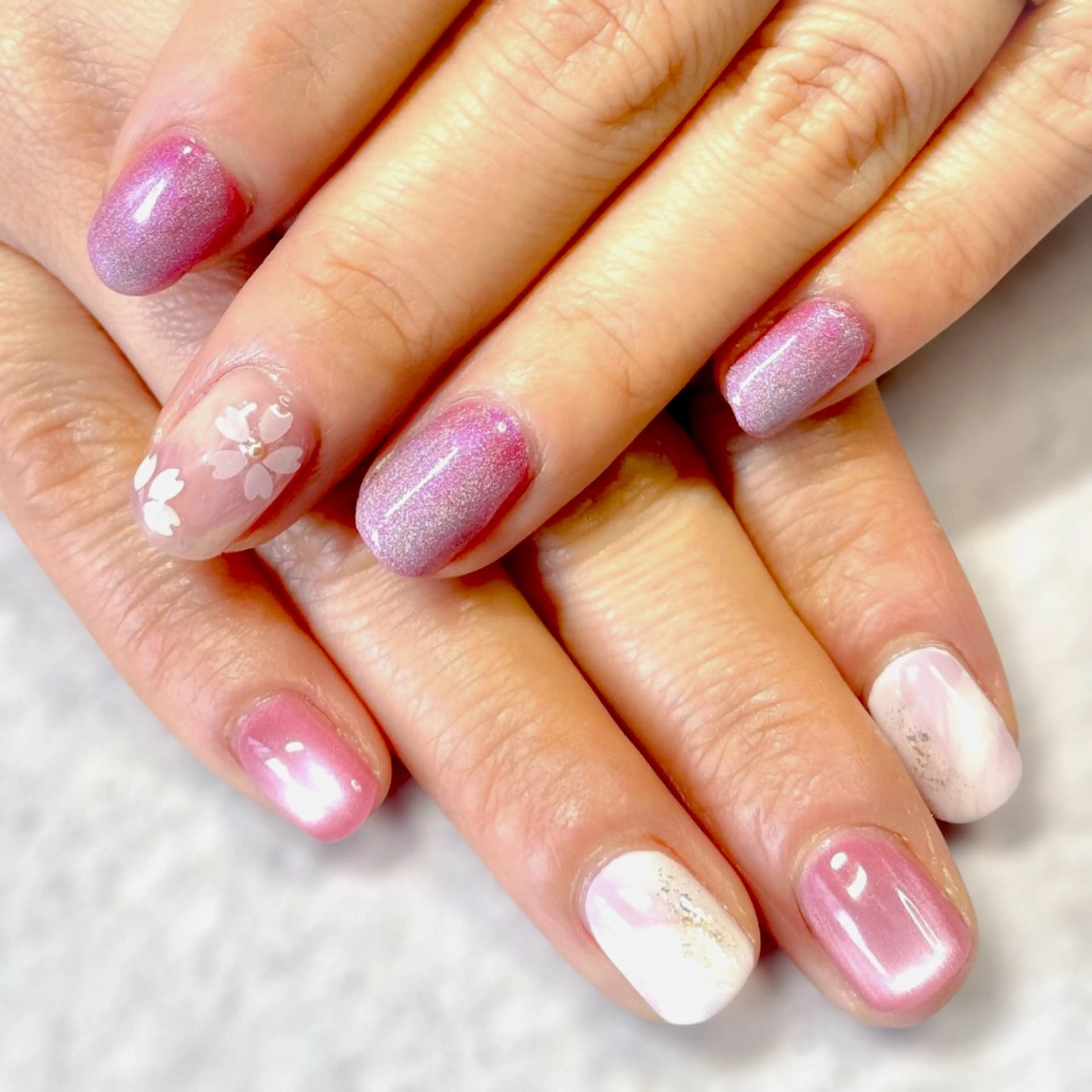 ネイル 春ネイル ハンドネイル nail La cimeのネイルデザイン