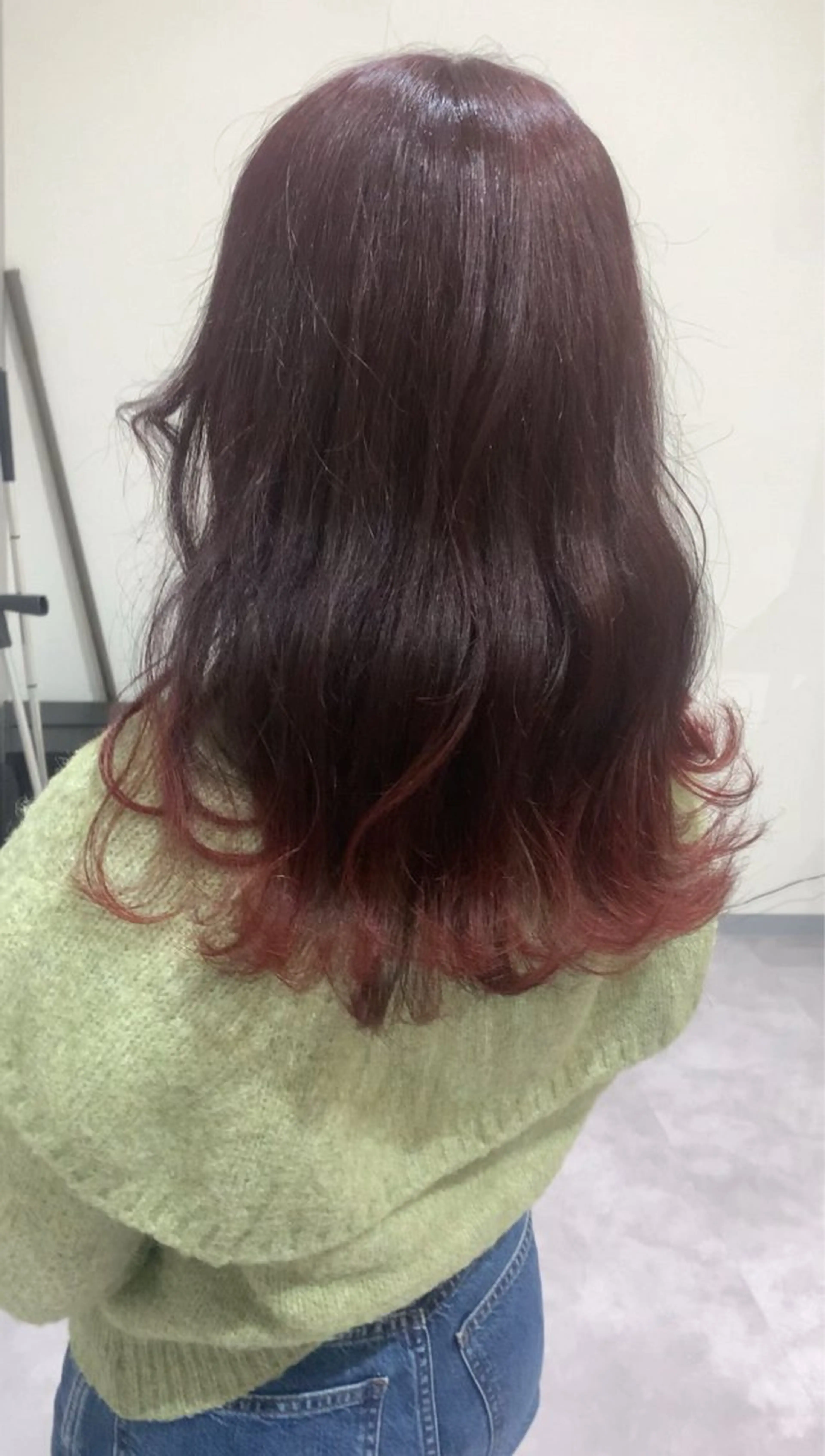 ミディアム カラー ブリーチ グラデーションカラー レッドカラー FURUSHO 栄店所属・艶髪縮毛矯正 /中山なかやまのヘアスタイル