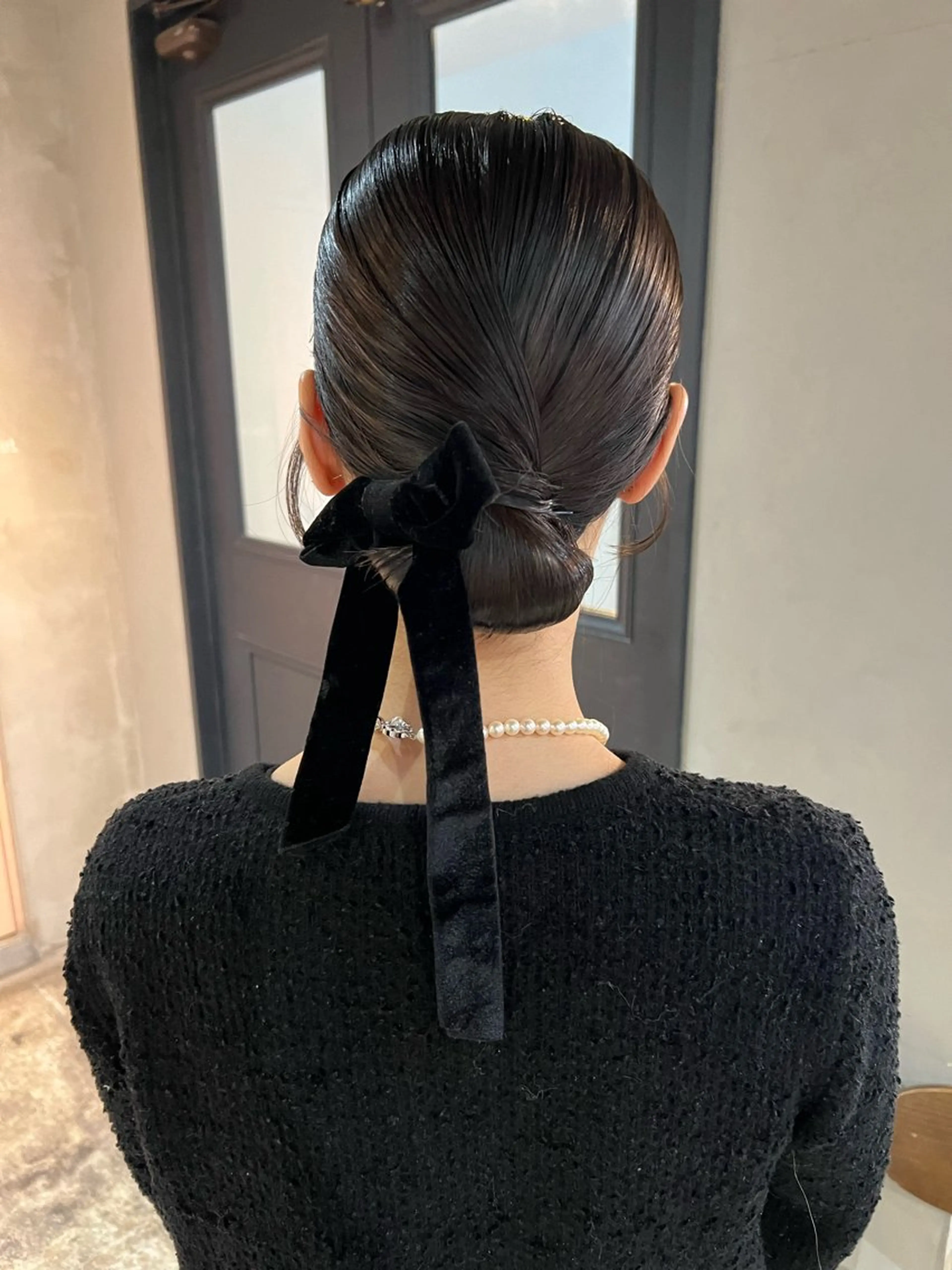 ミディアム カラー ヘアアレンジ ヘアセット ツキノキ ミナのヘアスタイル