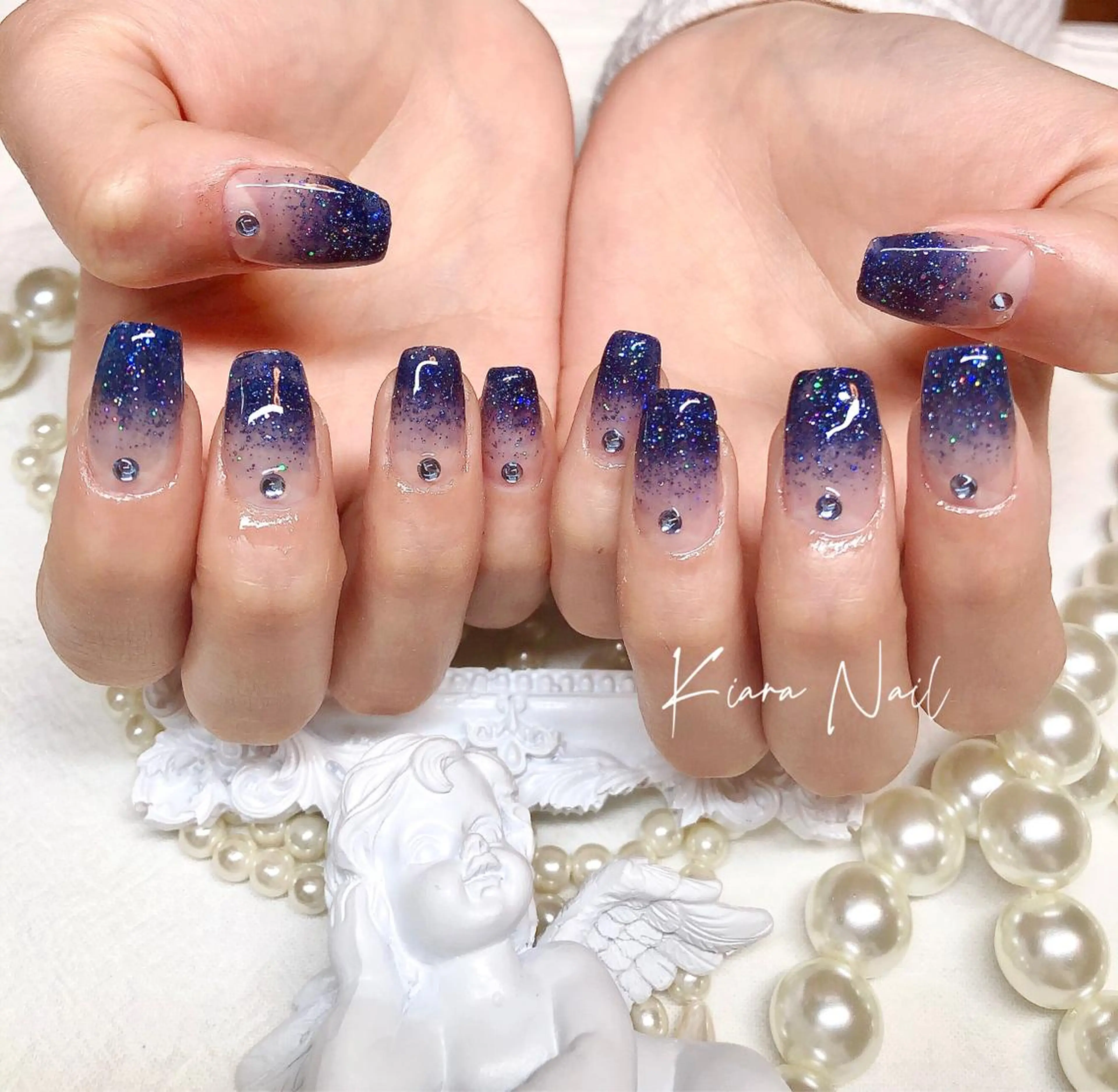 ネイル フラッシュネイル グラデーション 🍭Kiara Nail🍭のネイルデザイン