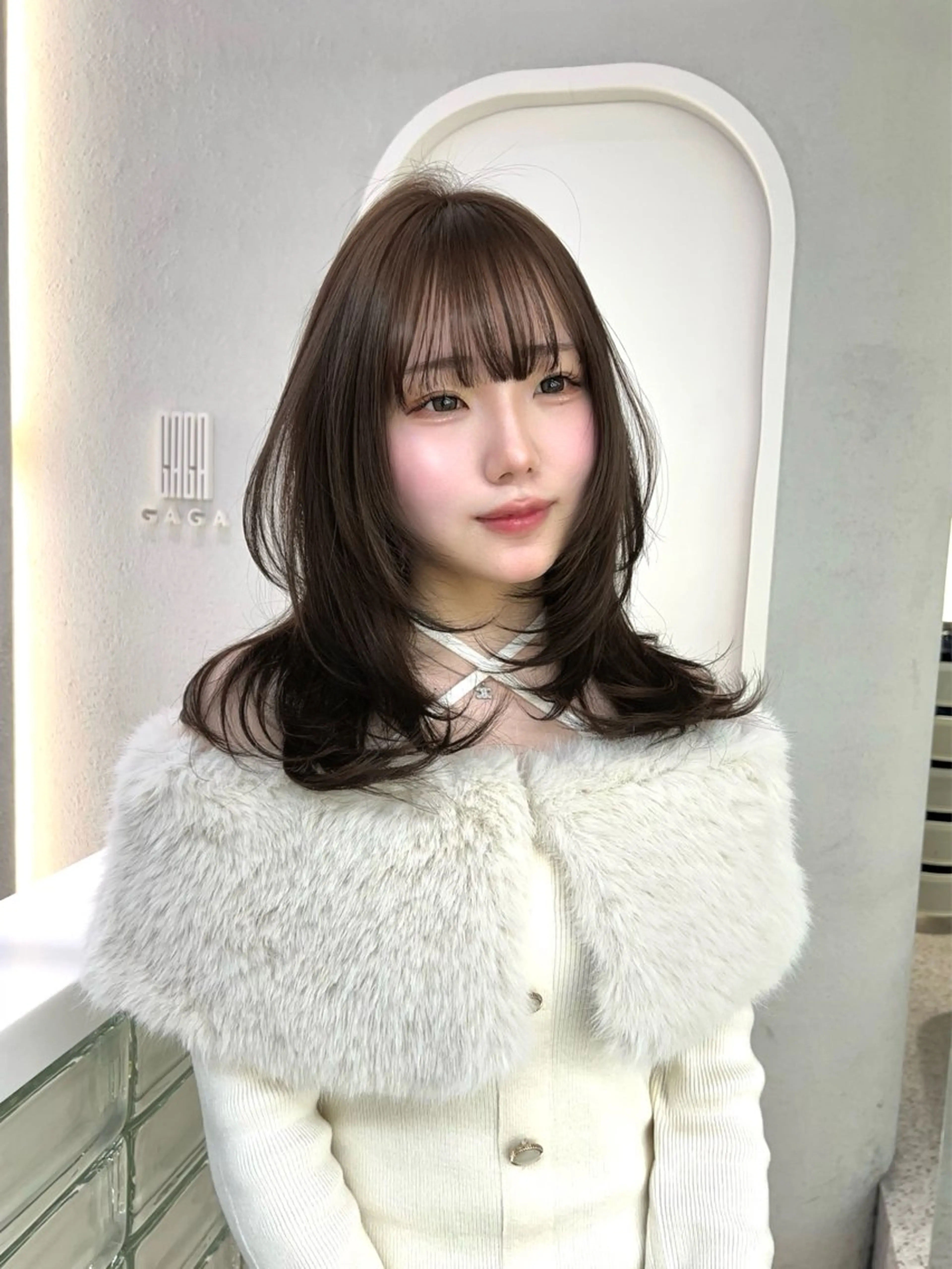 ミディアム カラー GAGA所属・GAGA AMIKAのヘアスタイル