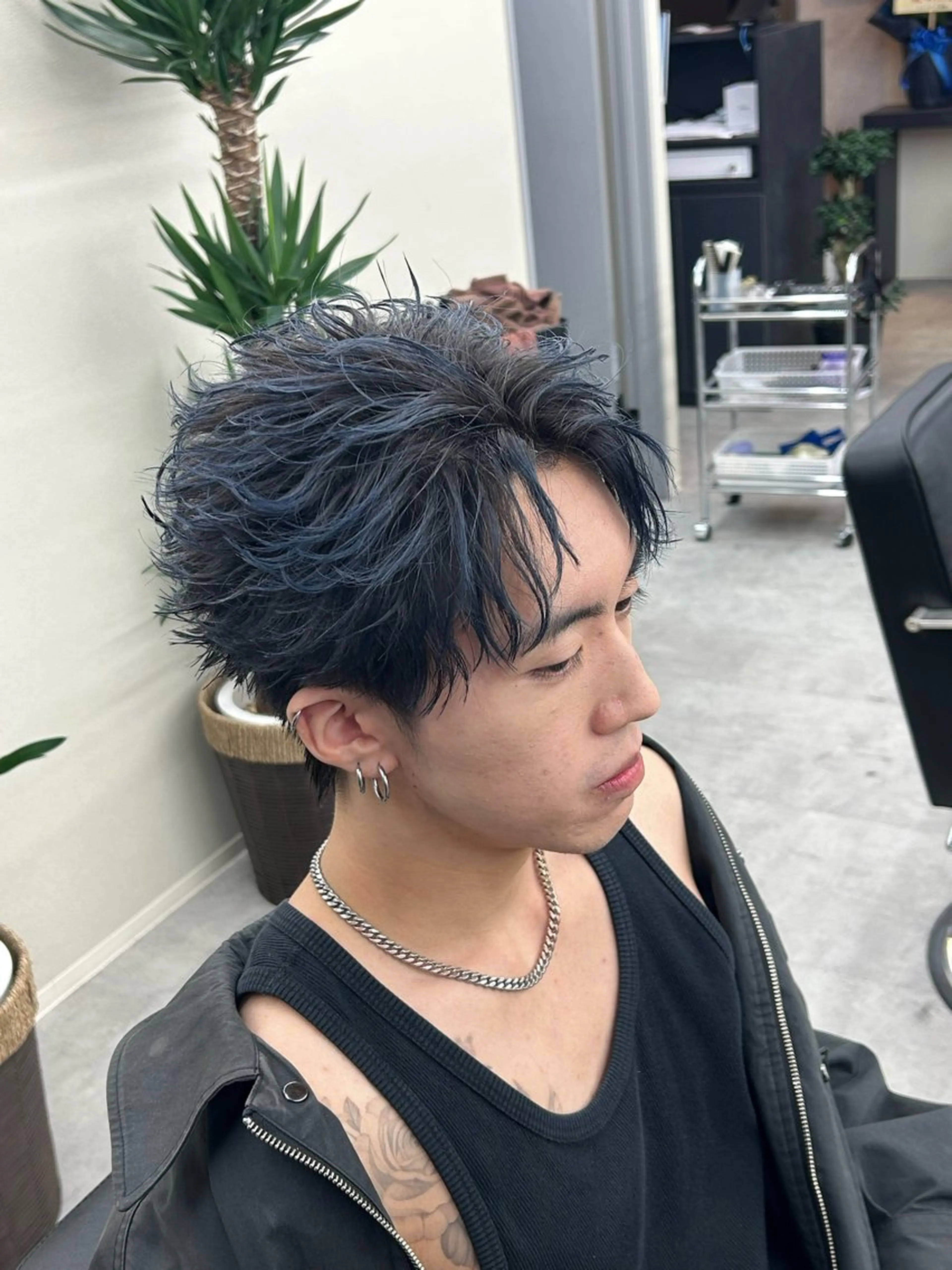 ショート メンズ カット メンズ特化/パーマ/ ハイライト/りょうまのヘアスタイル