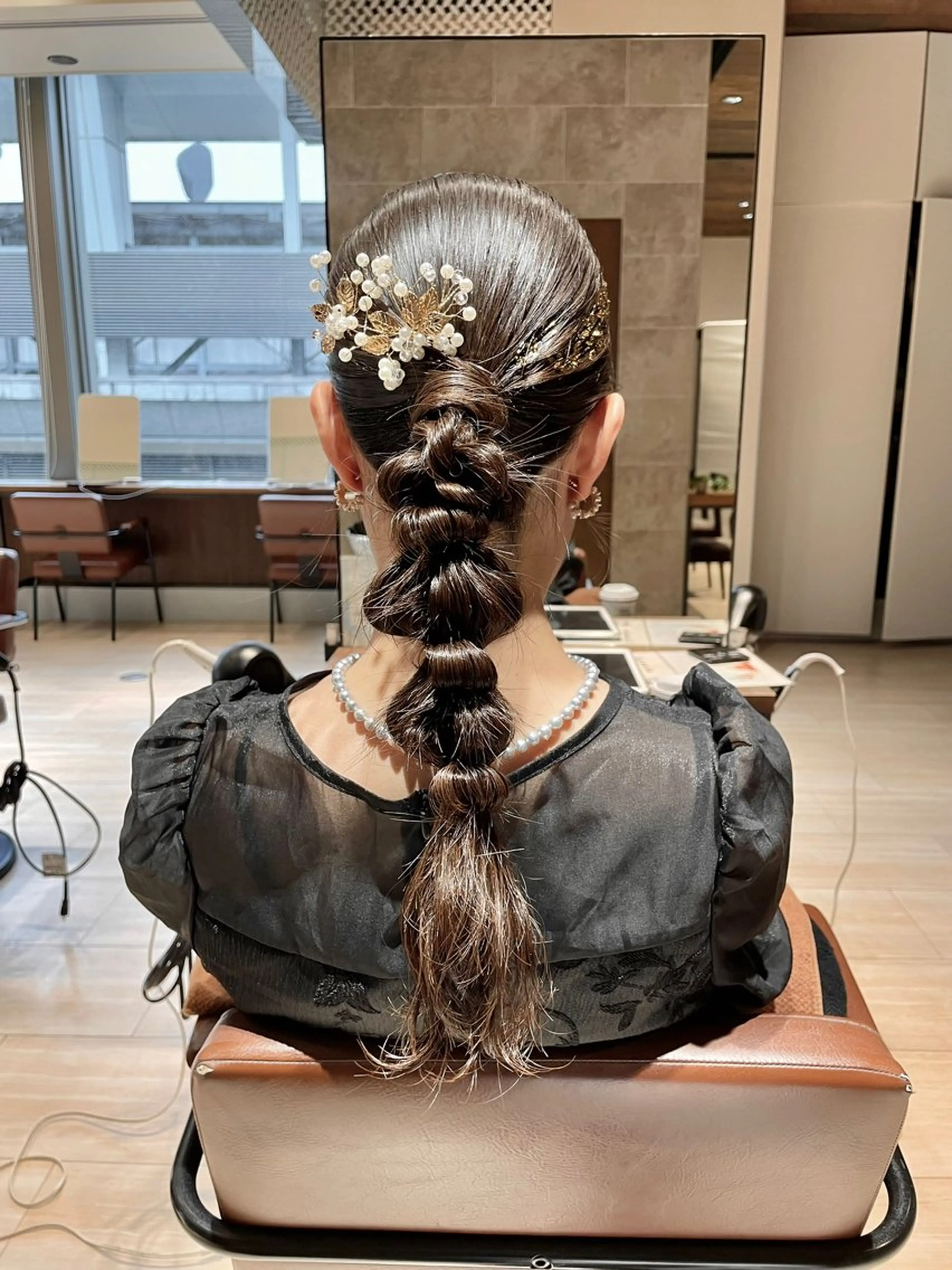 ヘアアレンジ ヘアセット 艶カラー/アレンジ/ はまぐちうみのヘアスタイル