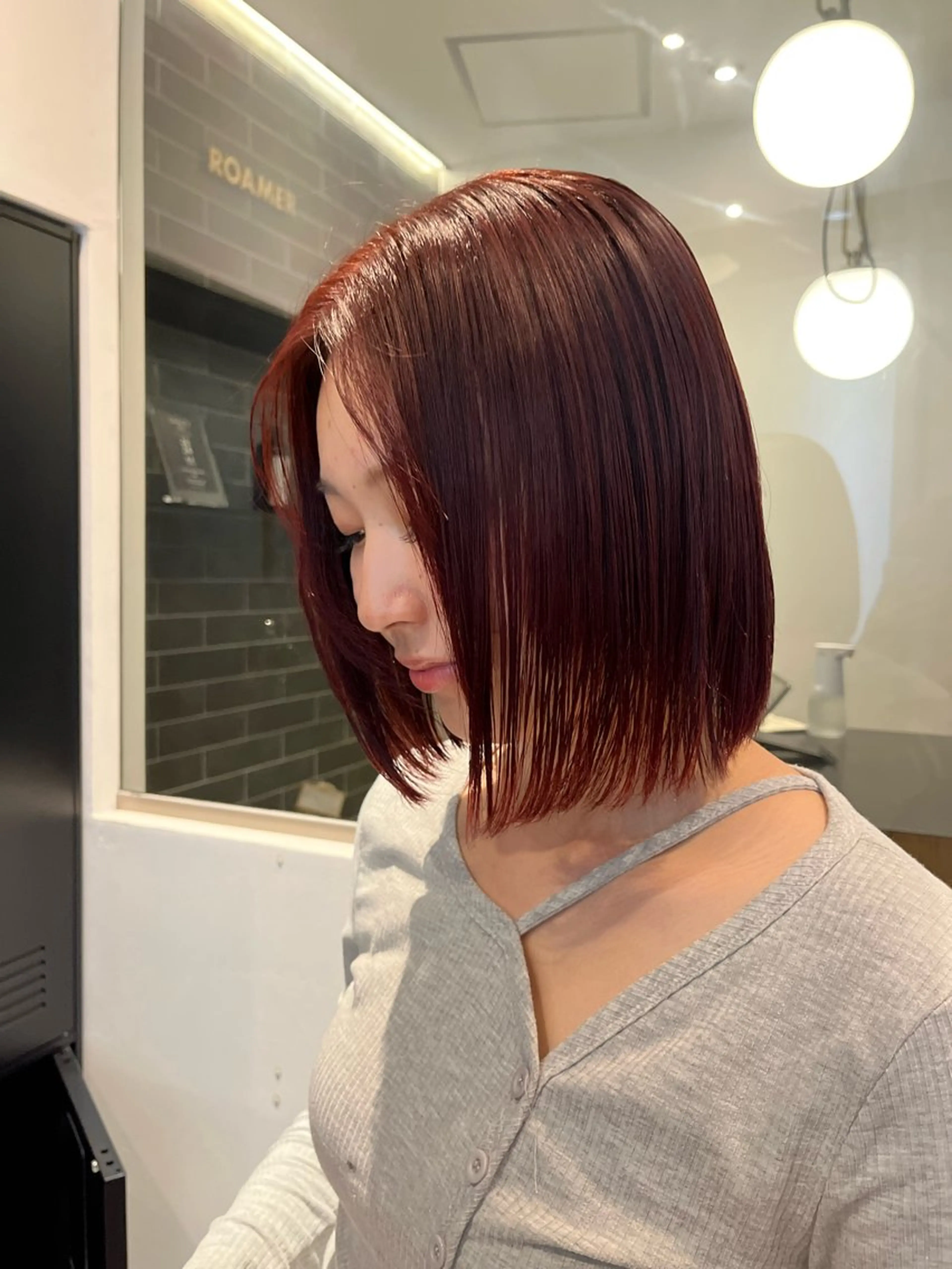 ミディアム カラー 加藤好/カットモデル /暖色カラー🍒🧡のヘアスタイル