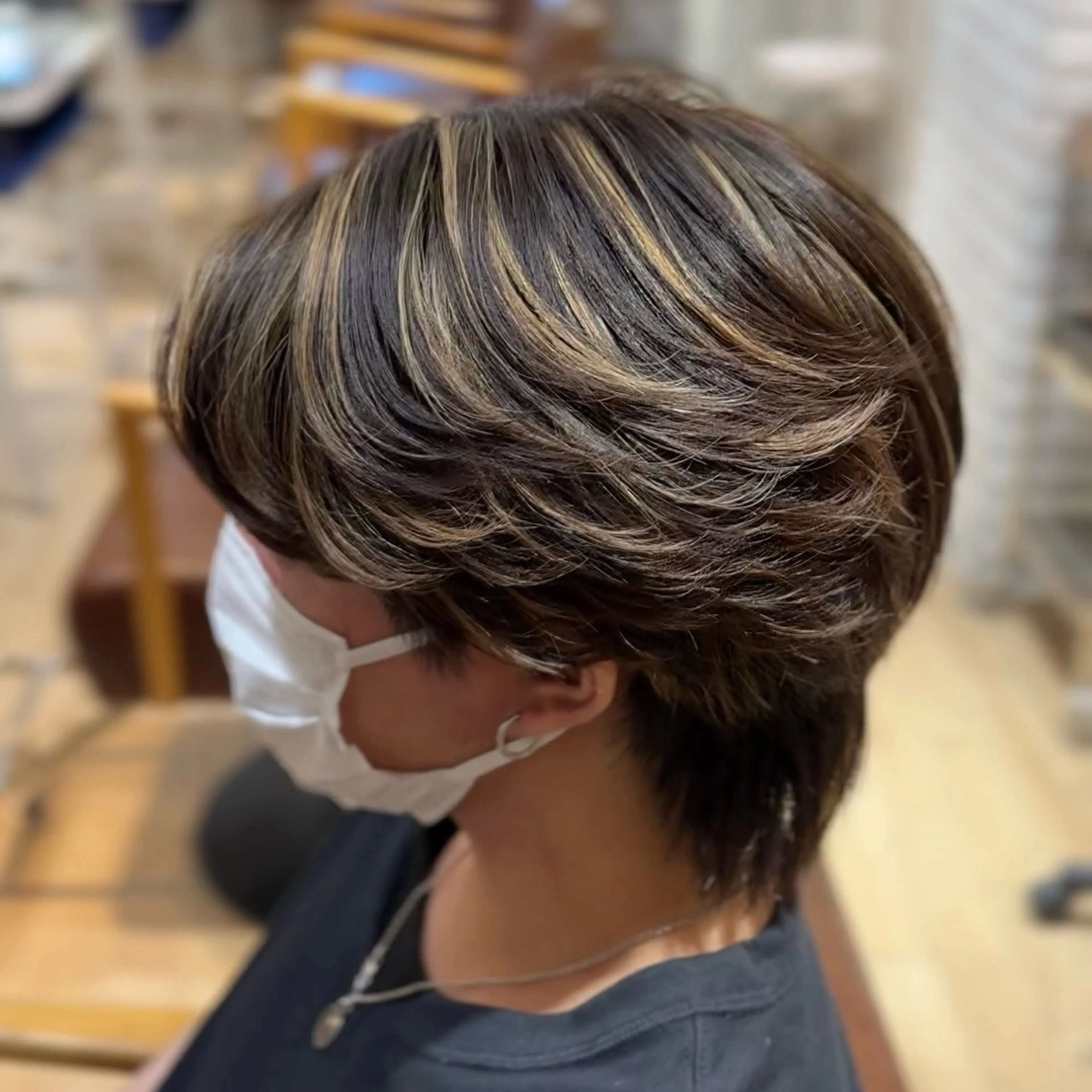 【全員】メンズカット+ハイライトカラー(ブリーチ込)の写真