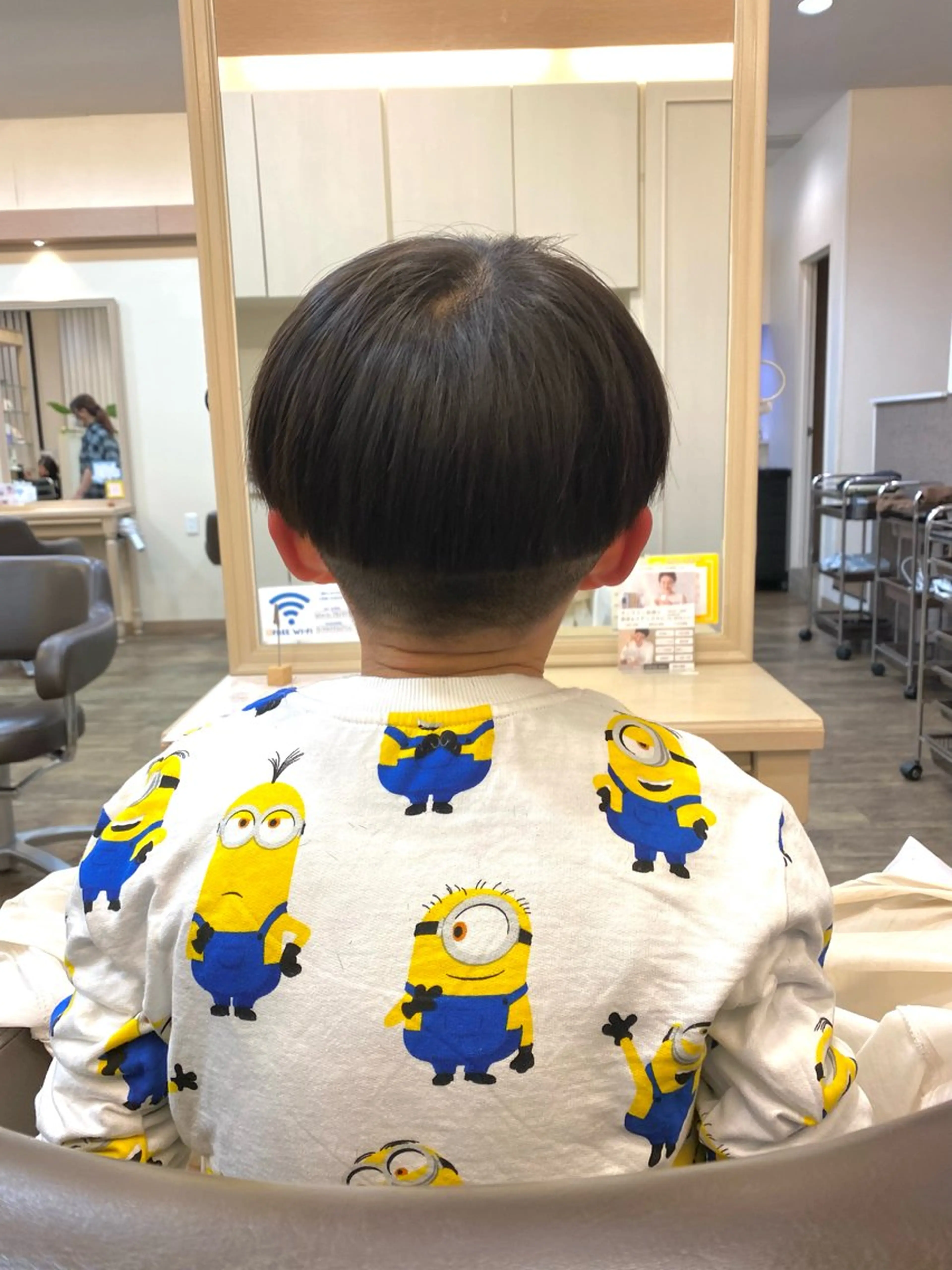 メンズ キッズ マッシュ 刈り上げ 長嶋 花梨のヘアスタイル