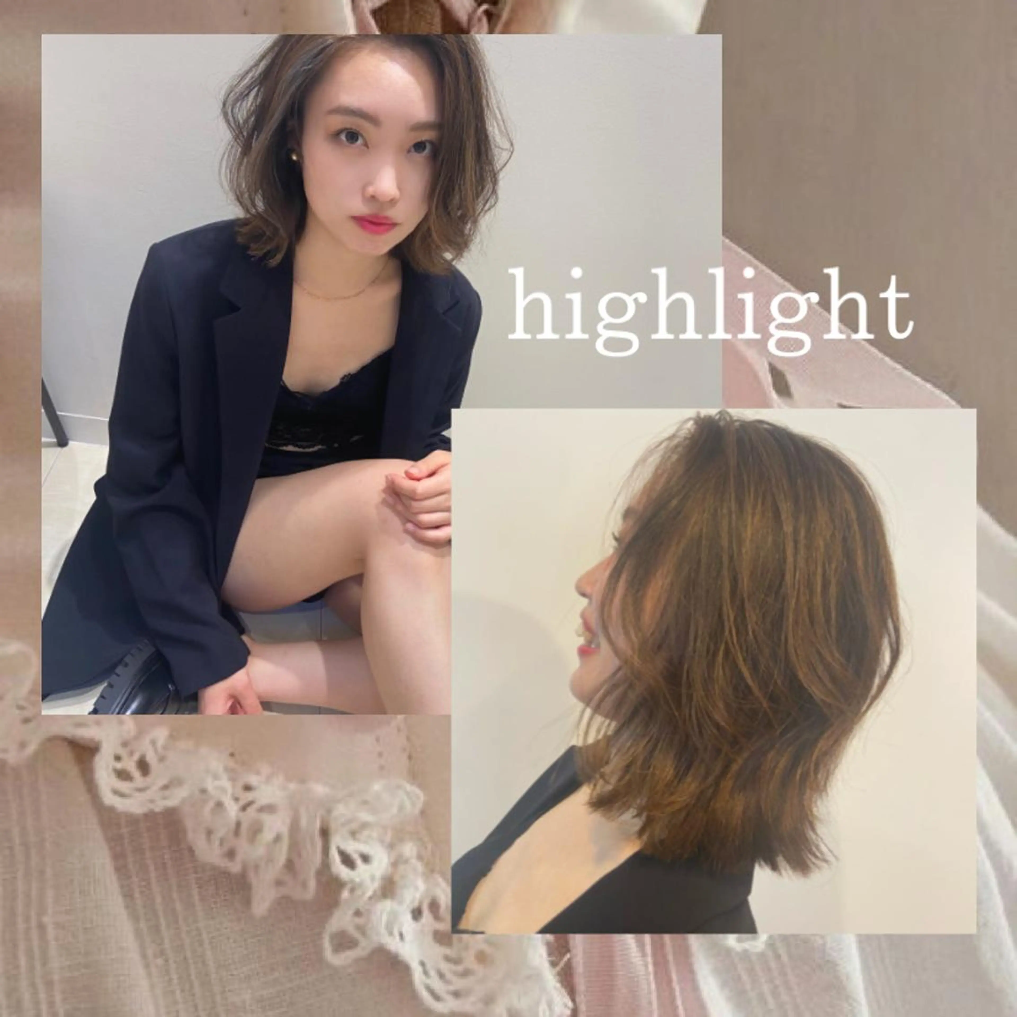 ミディアム カラー ヘアアレンジ ヘアカラー トリートメント eN°byyoureshair所属・🎀若者人気No.1 湯川響🎀のヘアスタイル