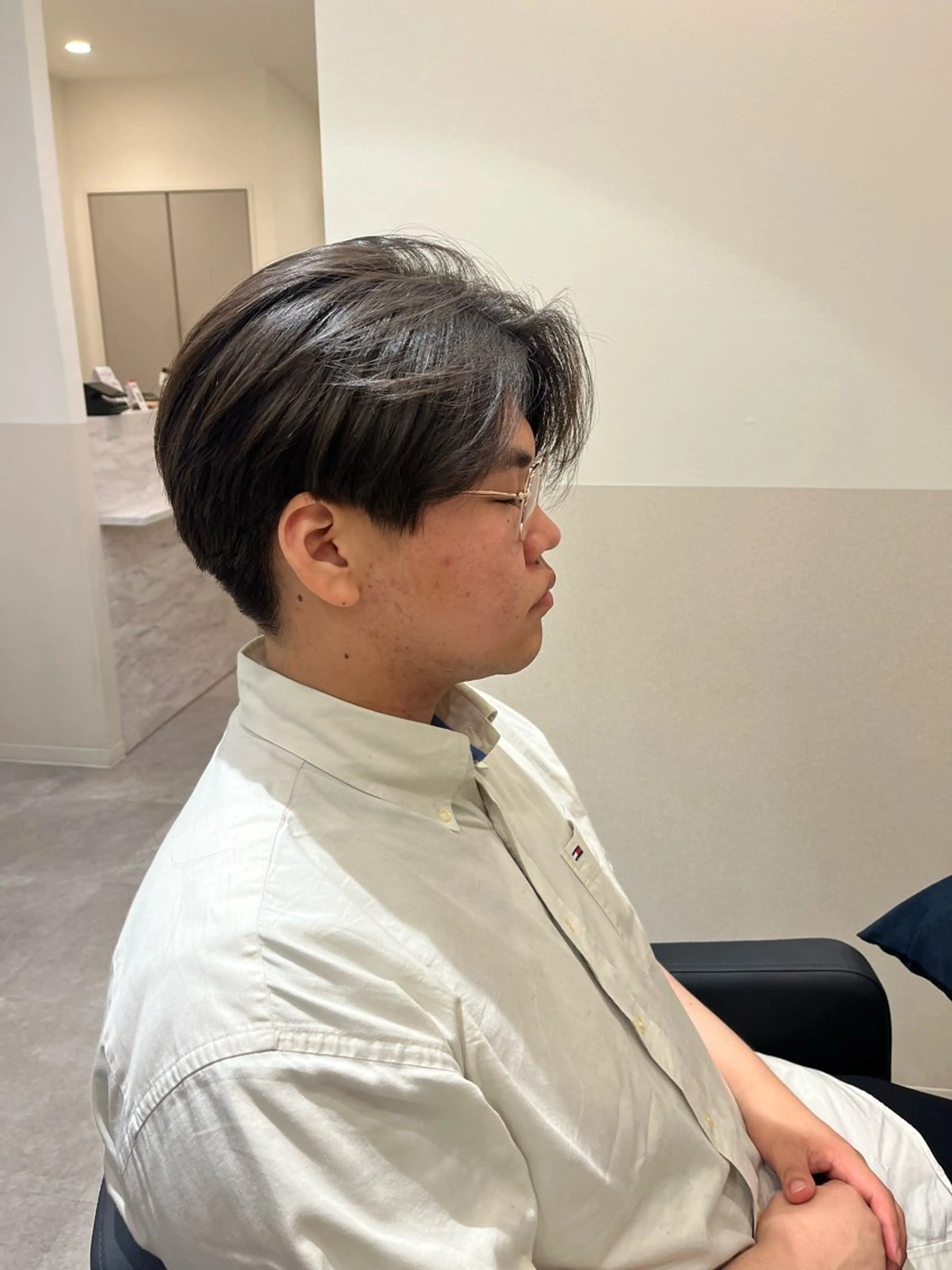 ショート メンズ Nerine 北千住所属・堤　葵生/韓国ヘア/ 透明感カラーのヘアスタイル