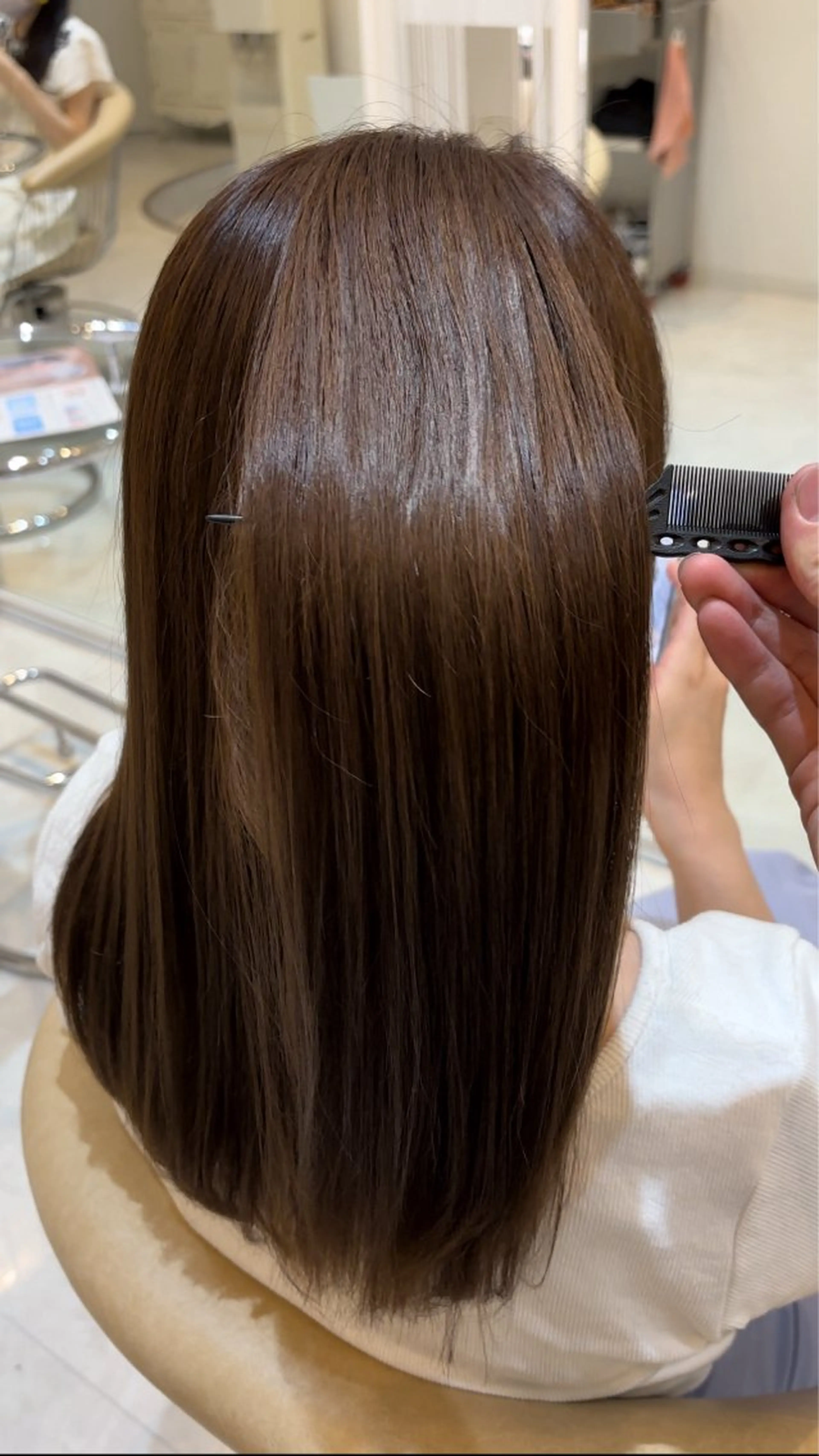 ミディアム 縮毛矯正 トリートメント 山下 直哉のヘアスタイル