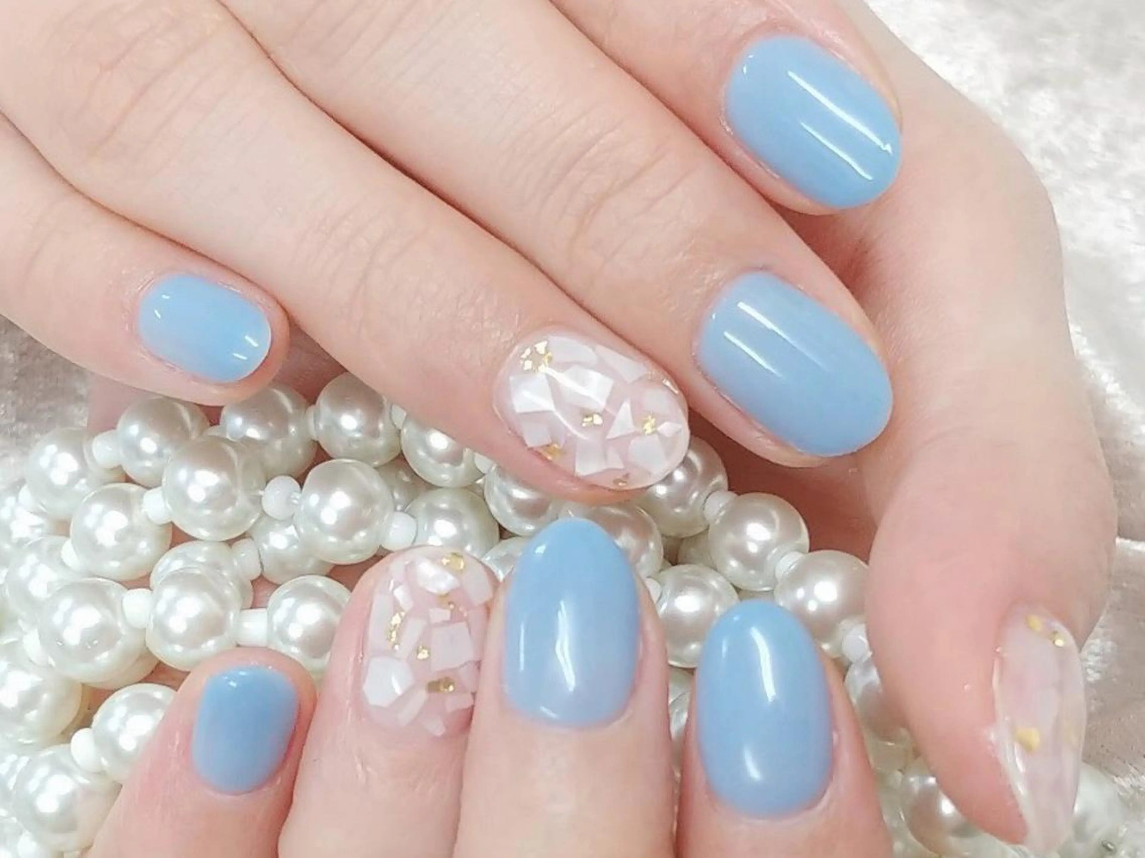ネイル ブルー Nail lieNのネイルデザイン