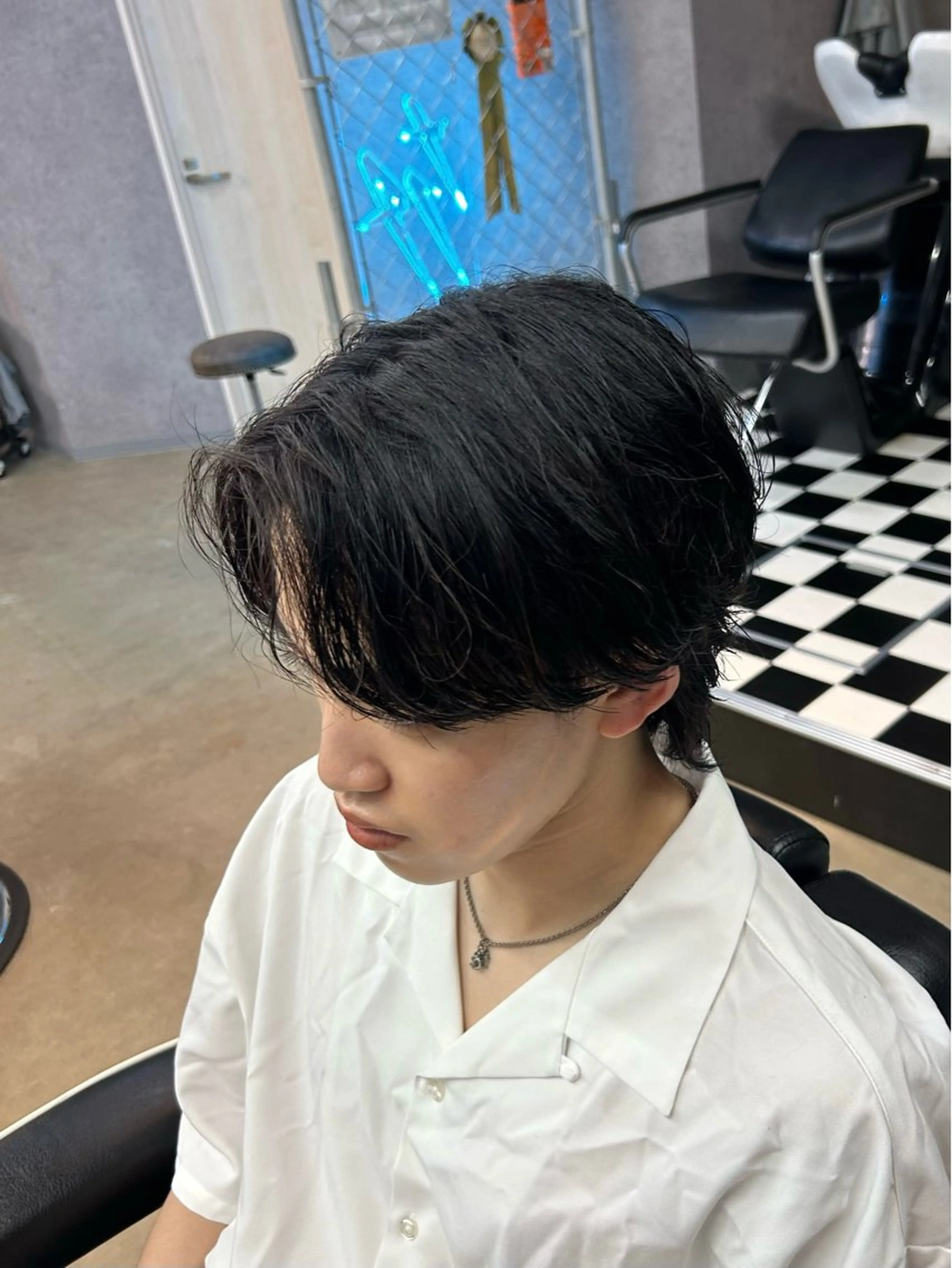 ミディアム カット 👑パーマの王様👑 【メンズ専門店】のヘアスタイル