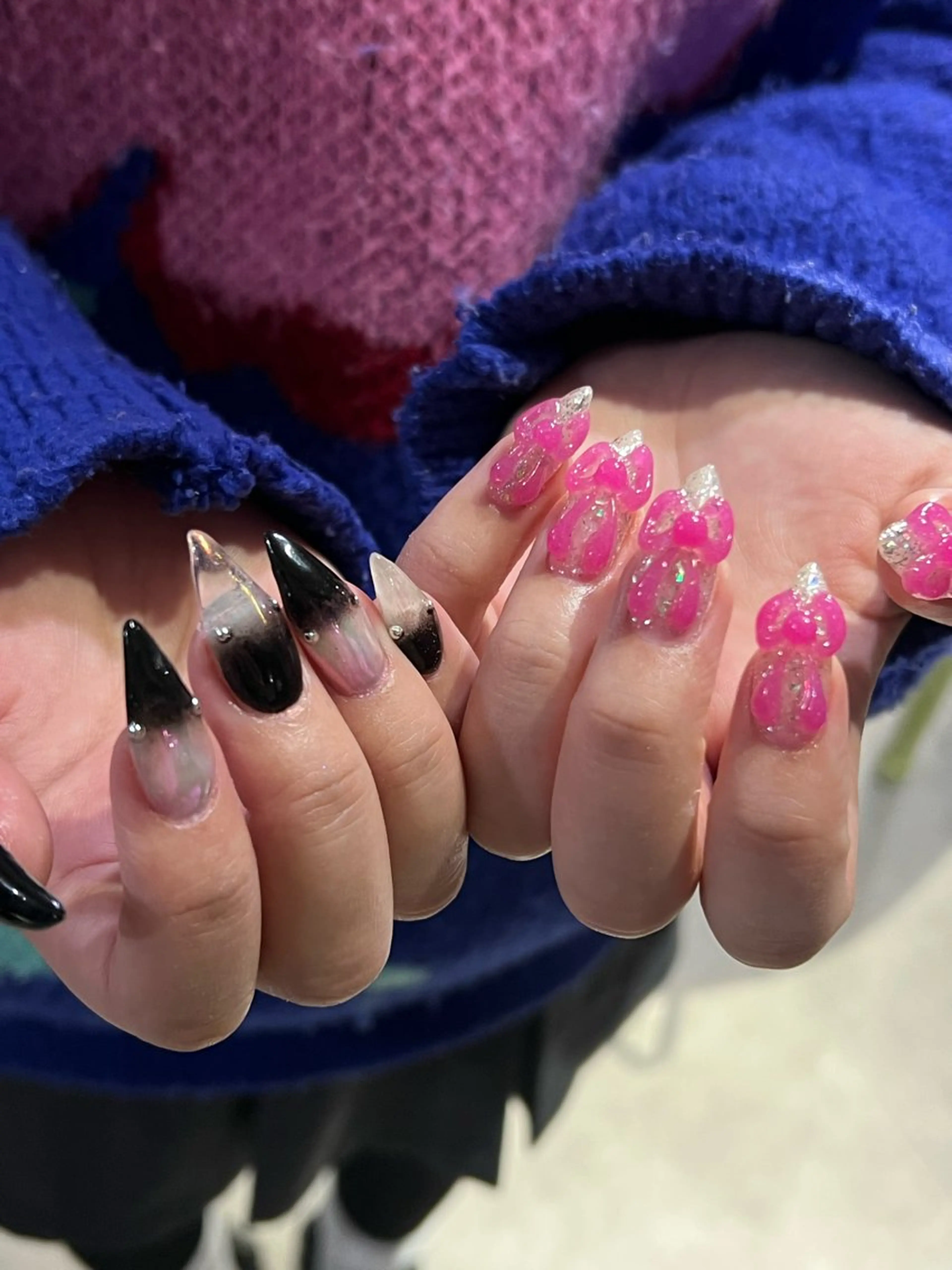 ネイル ハンドネイル Hata nail 🎀個性派ニュアンスのネイルデザイン