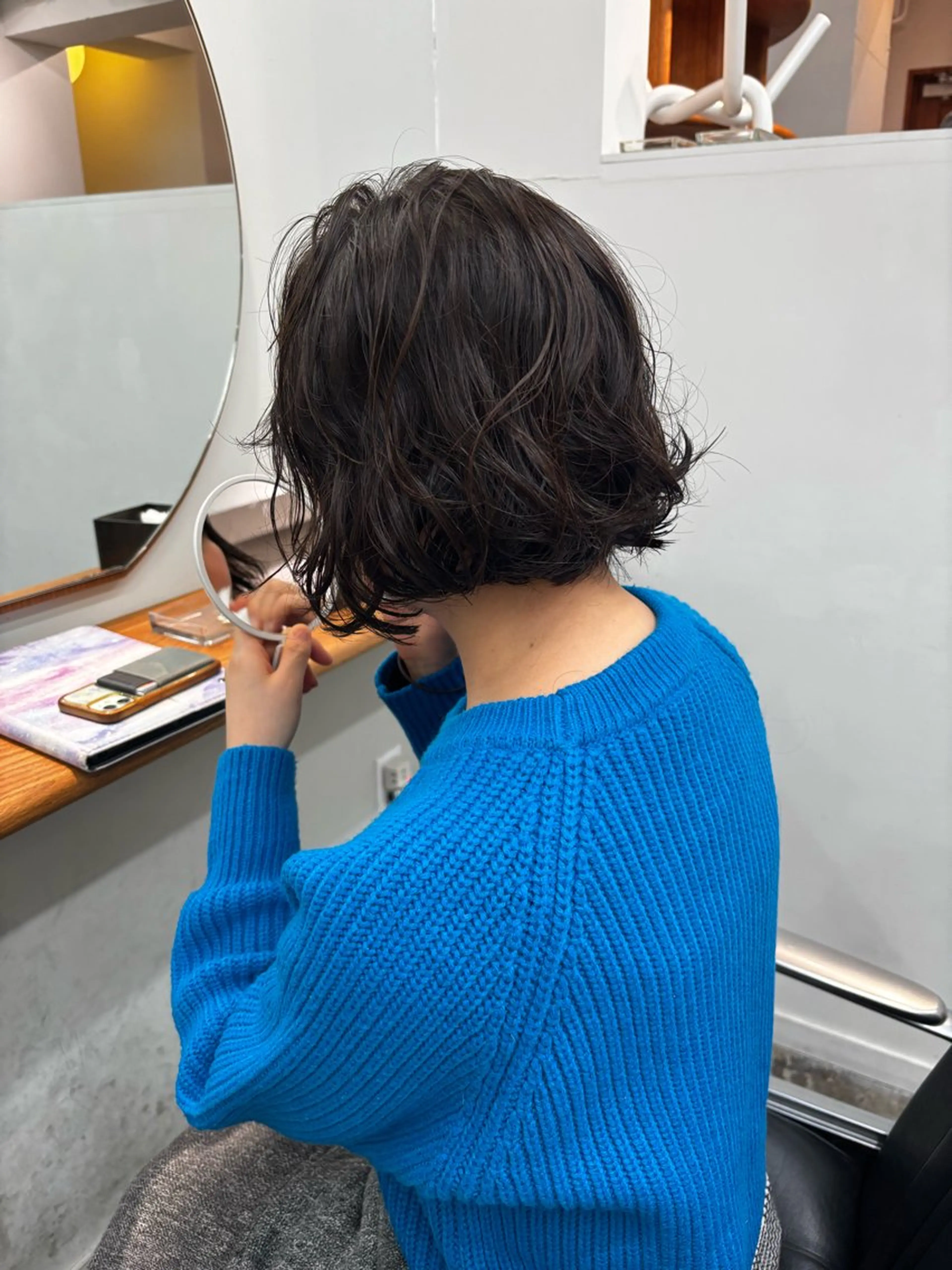 ミディアム パーマ カット パーマ ENIEN MAKE’S 立川所属・ミカ💫/パーマ/ ニュアンスパーマのヘアスタイル