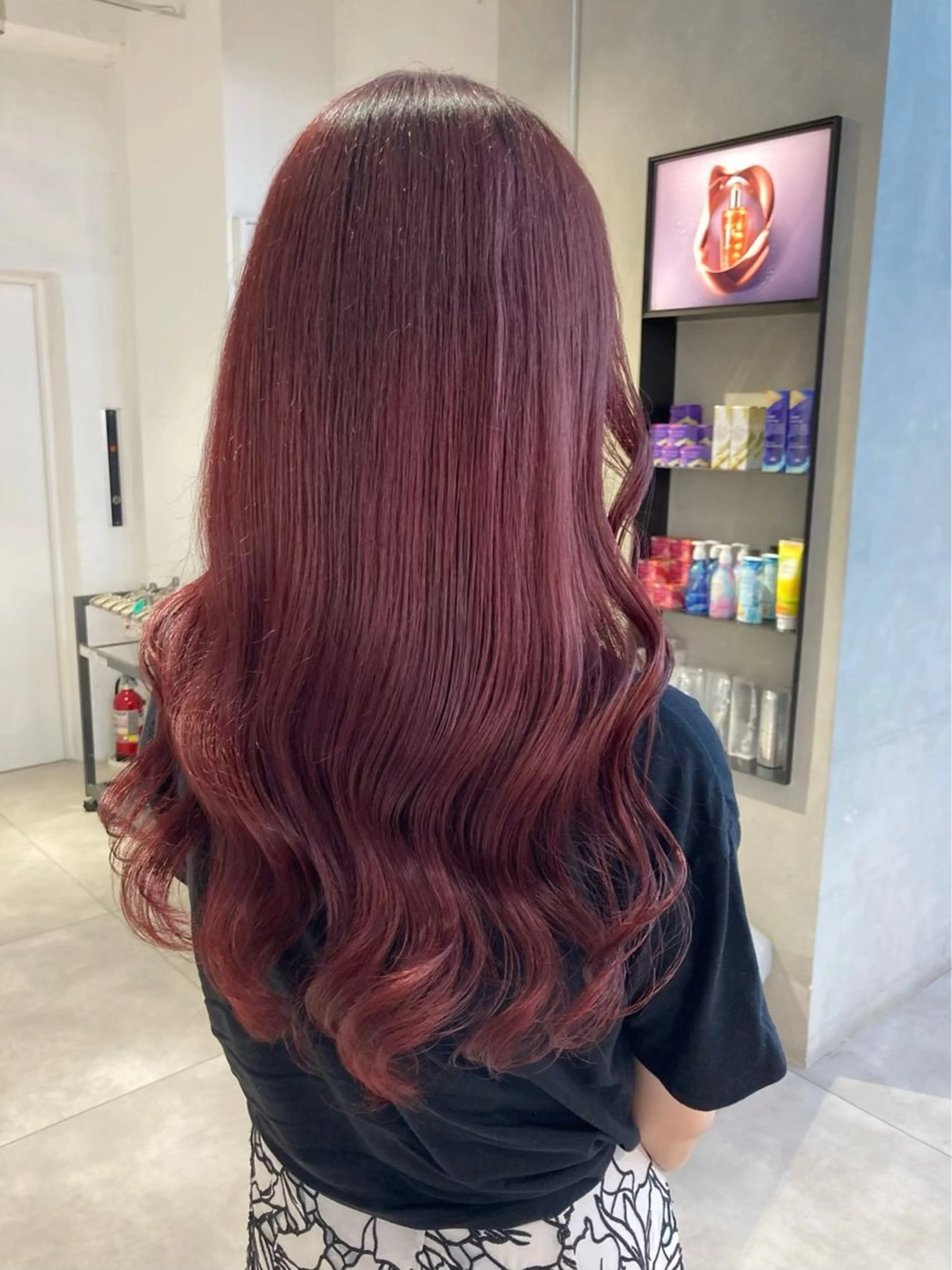 ロング カラー ヘアカラー ガーリーネイル hiroka🩰🎀のネイルデザイン