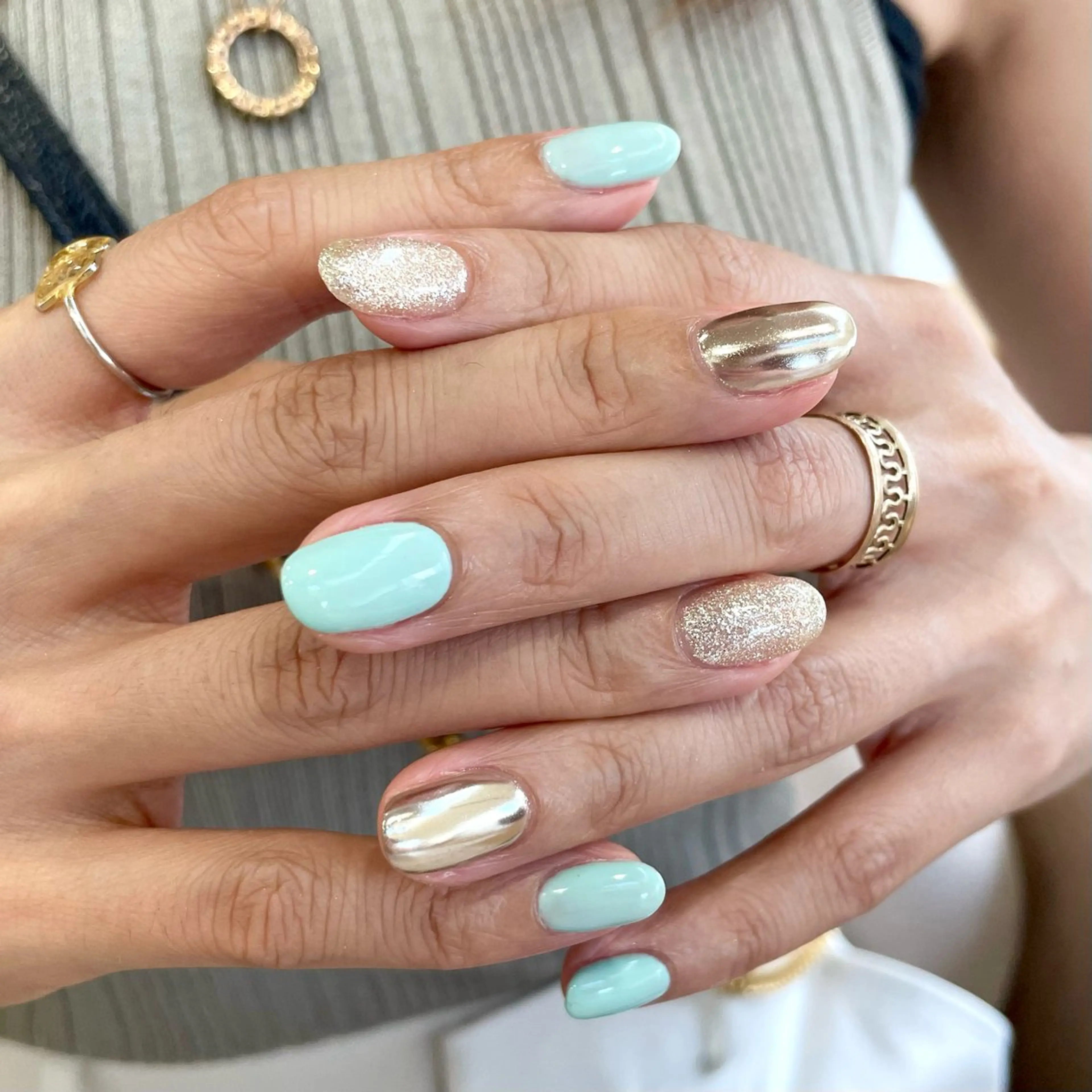ネイル ミラーネイル ワンカラーネイル ハンドネイル amity personal nail salon所属・nailsalon amity🌿池田のネイルデザイン