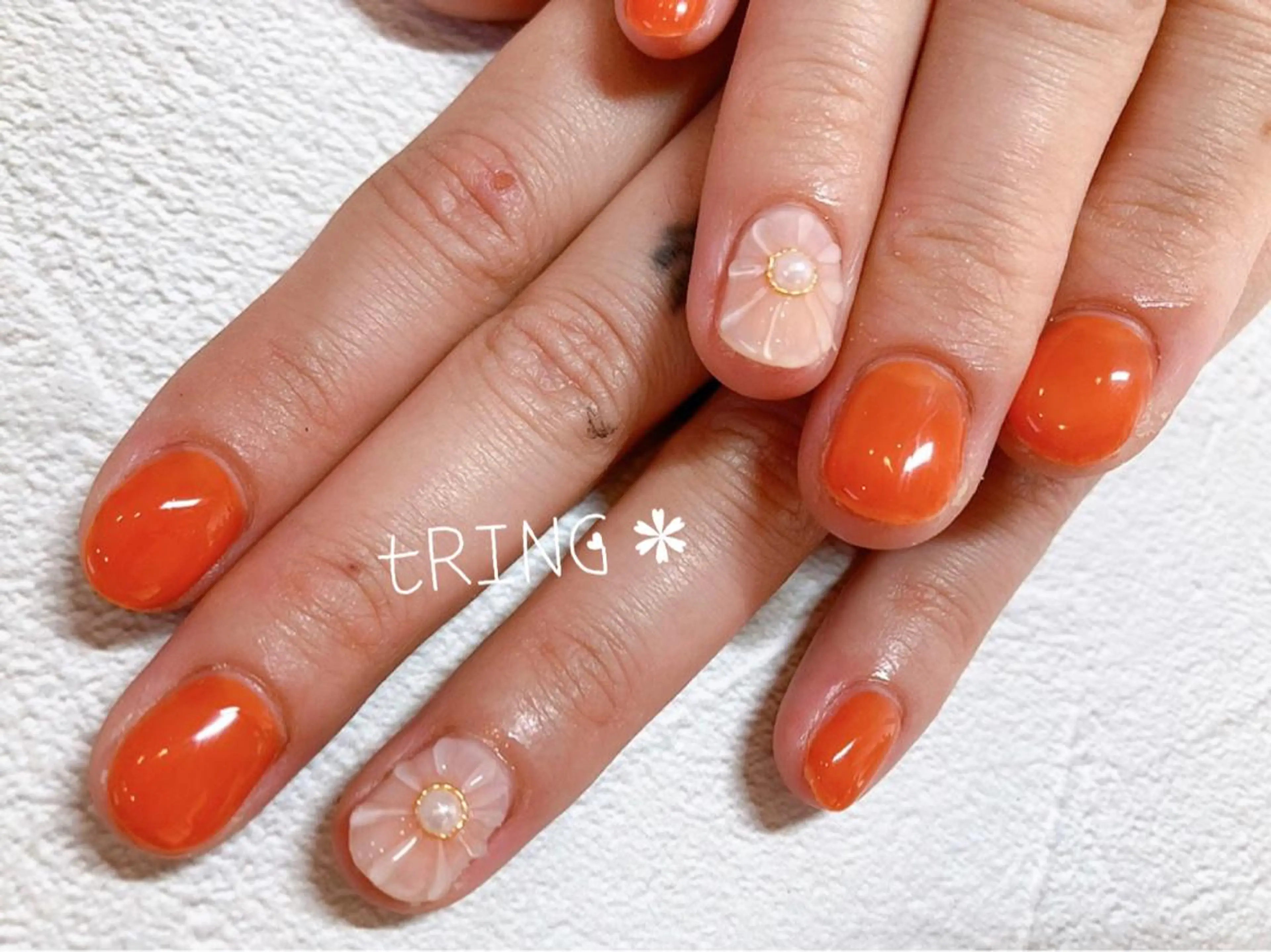 ネイル ハンドネイル tRING＊ しいの木台のネイルデザイン