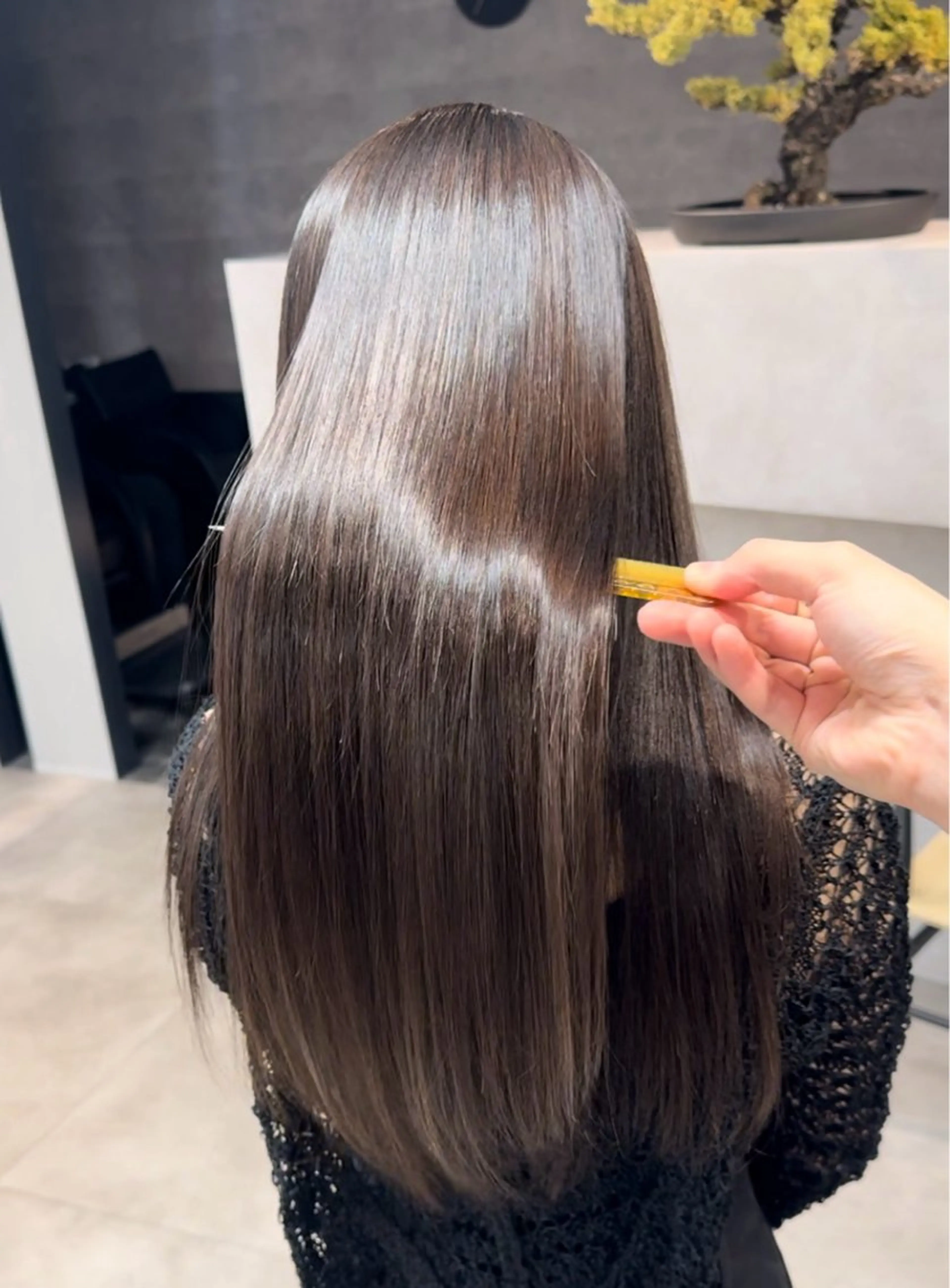 ロング カット 縮毛矯正 トリートメント hao所属・✨美髪矯正✨髪質改善 ✨レイヤー✨大山　悠のヘアスタイル