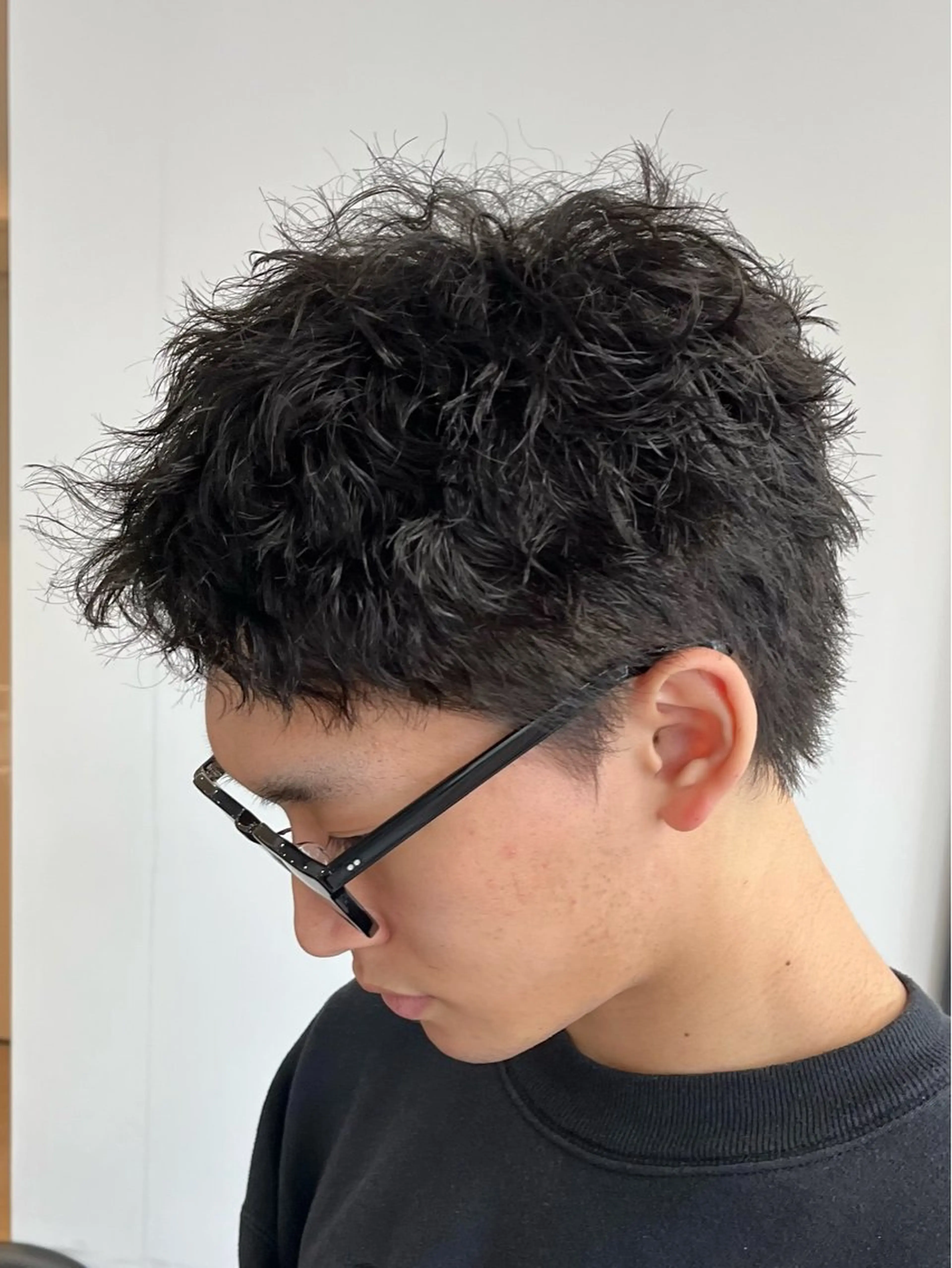 ショート パーマ メンズ メンズパーマ スパイキーショート ツイストスパイラルパーマ ショートヘア スパイラルパーマ 新潟メンズパーマ 新潟駅/小田拓実のヘアスタイル