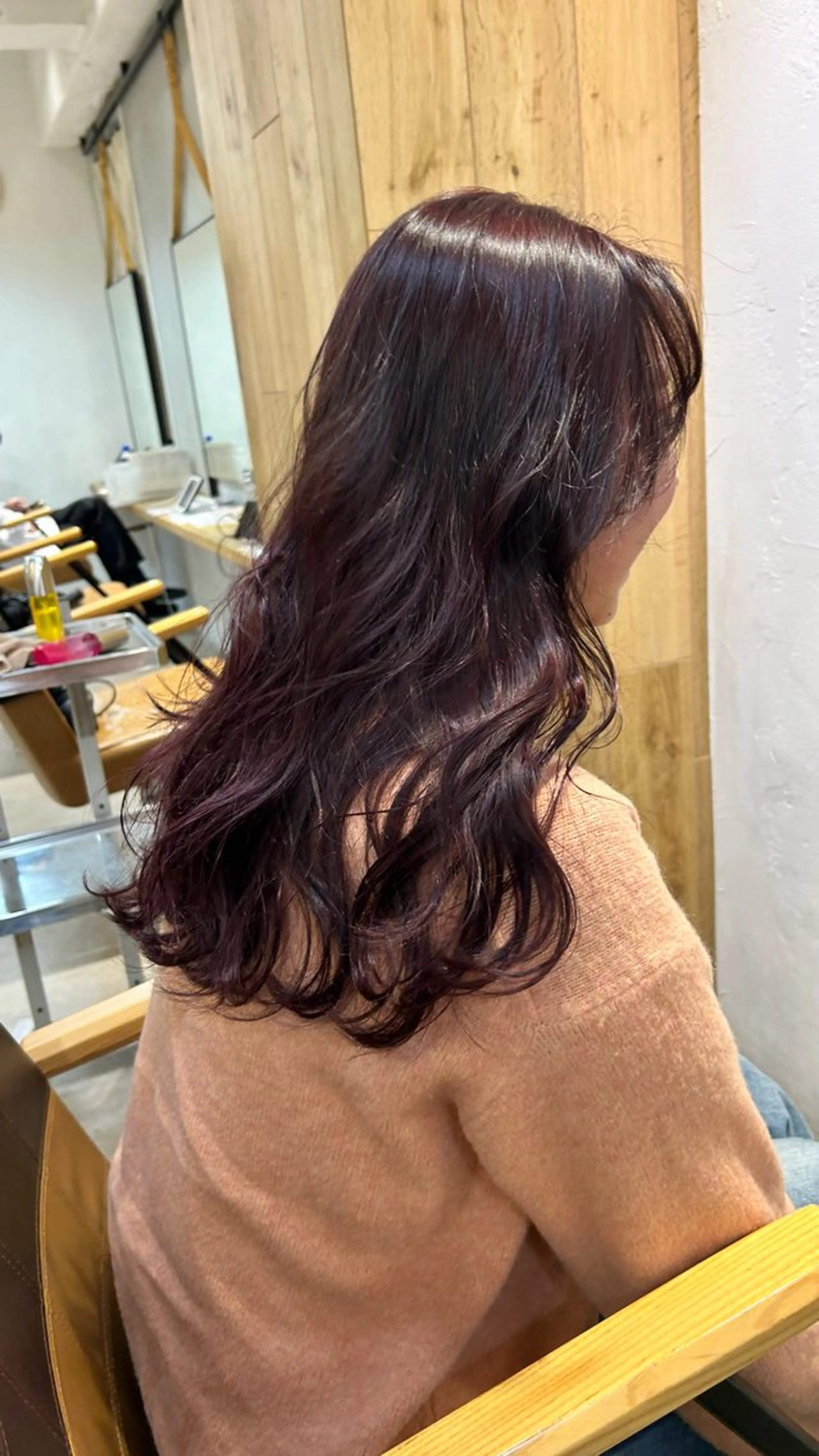 セミロング カラー カット ヘアカラー じゅわっと暖色カラー 🍊Moemiのヘアスタイル