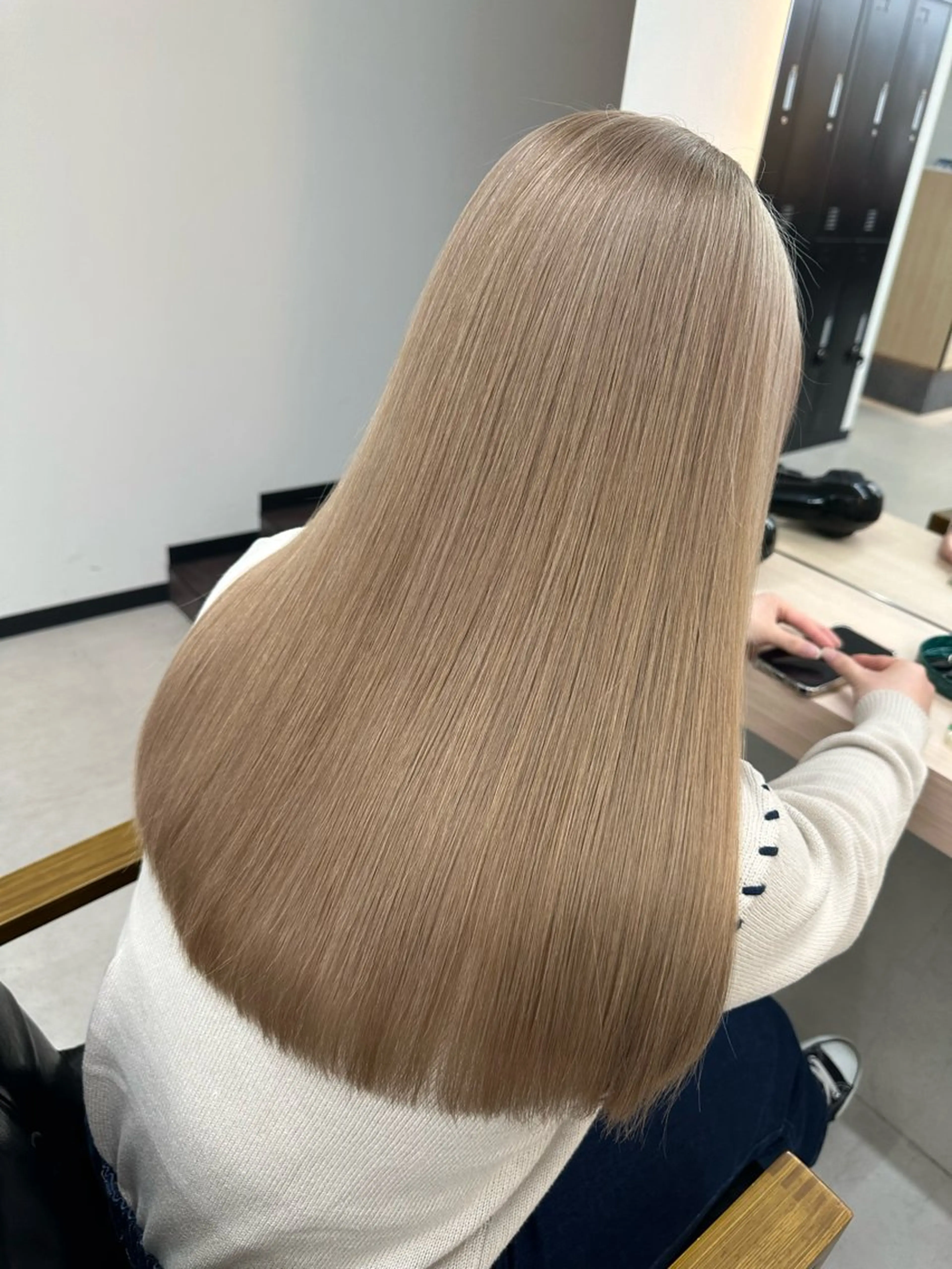 セミロング カラー ヘアカラー トリートメント 𝐑𝐲𝐮𝐤𝐢 【店長】ALEAPのヘアスタイル