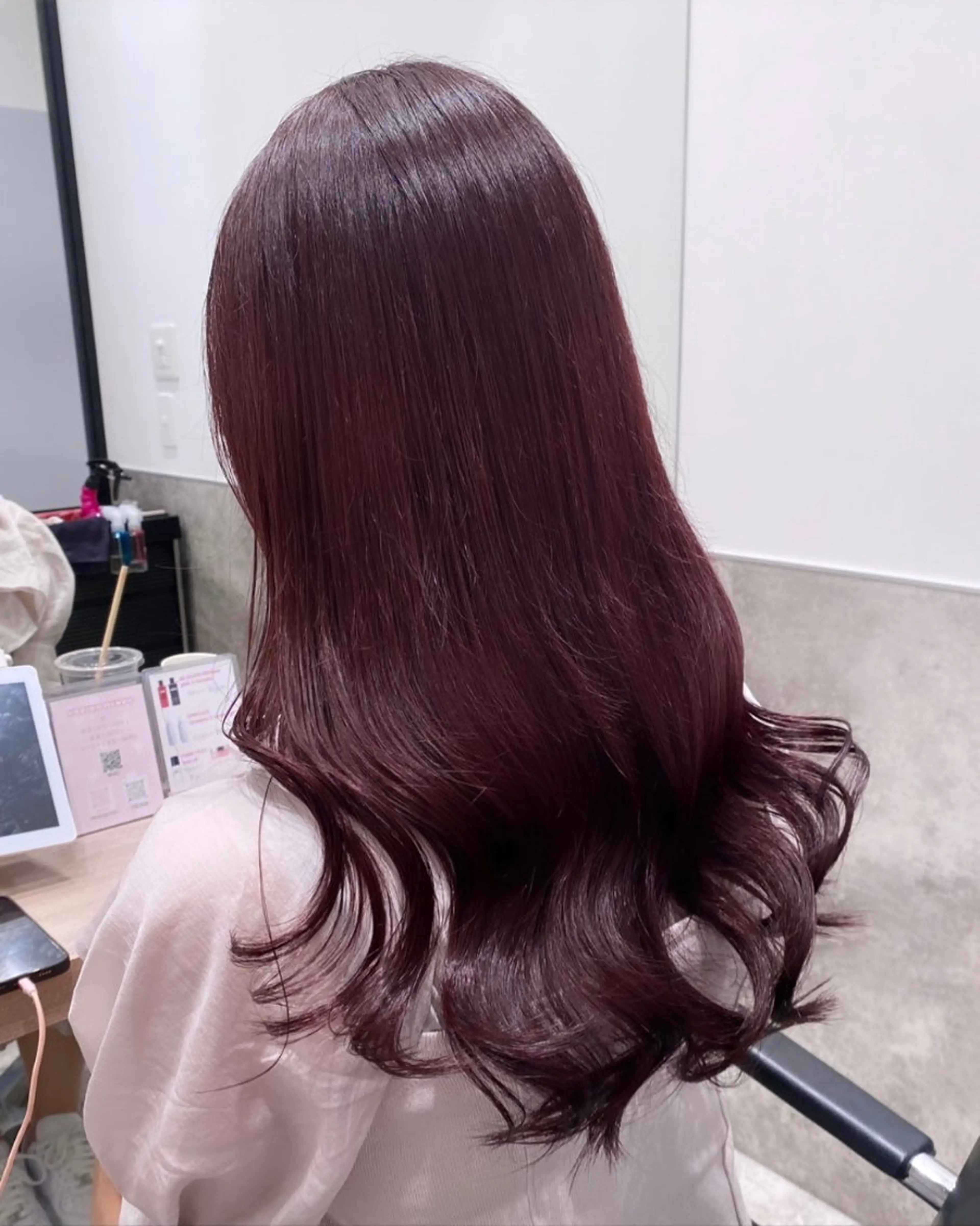 セミロング カラー 💗ガーリーヘア🎀 saki💗のヘアスタイル