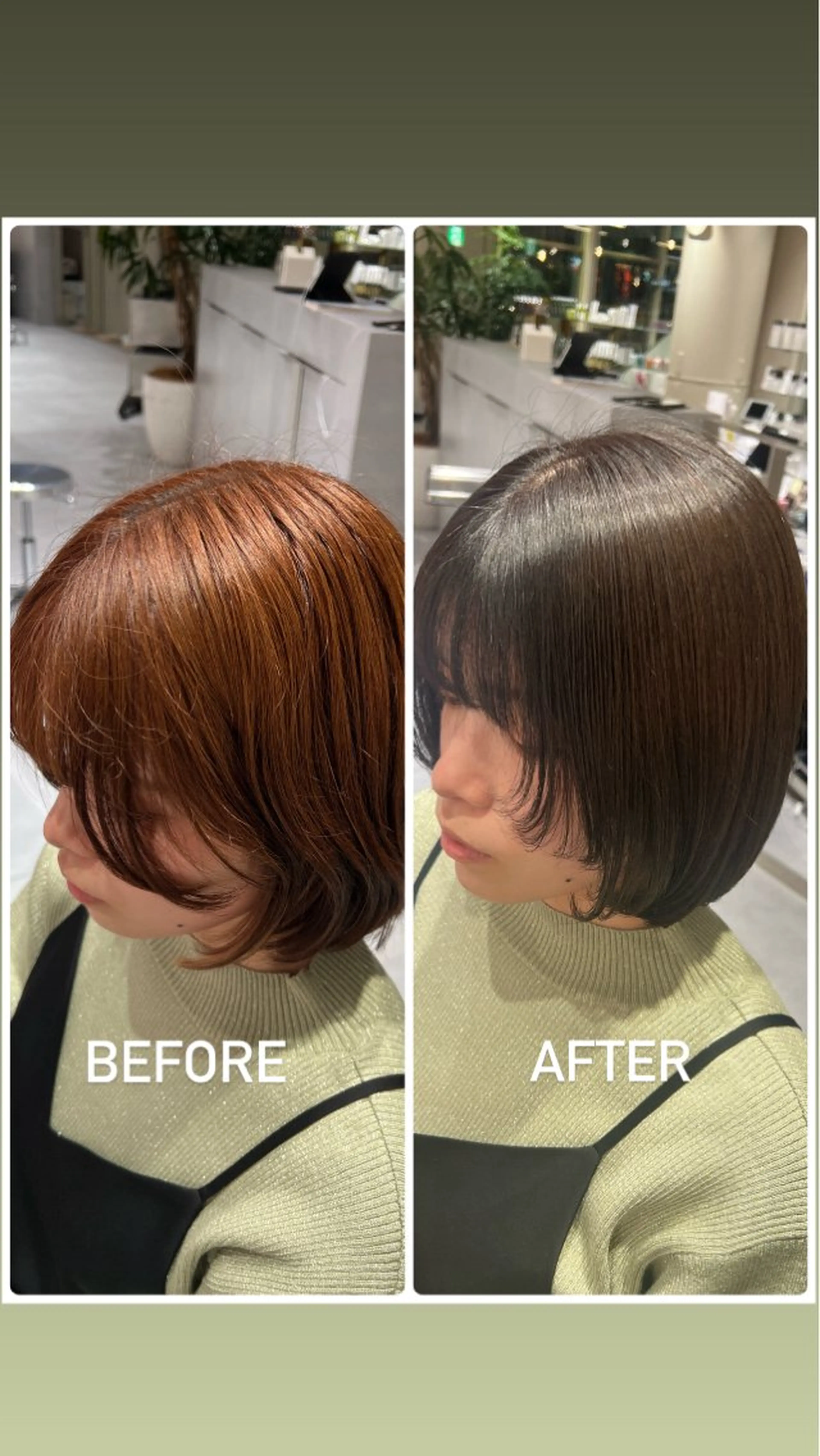 ミディアム カラー ブルーカラー 透明感カラー カット ヘアカラー kako　ショート ボブのヘアスタイル