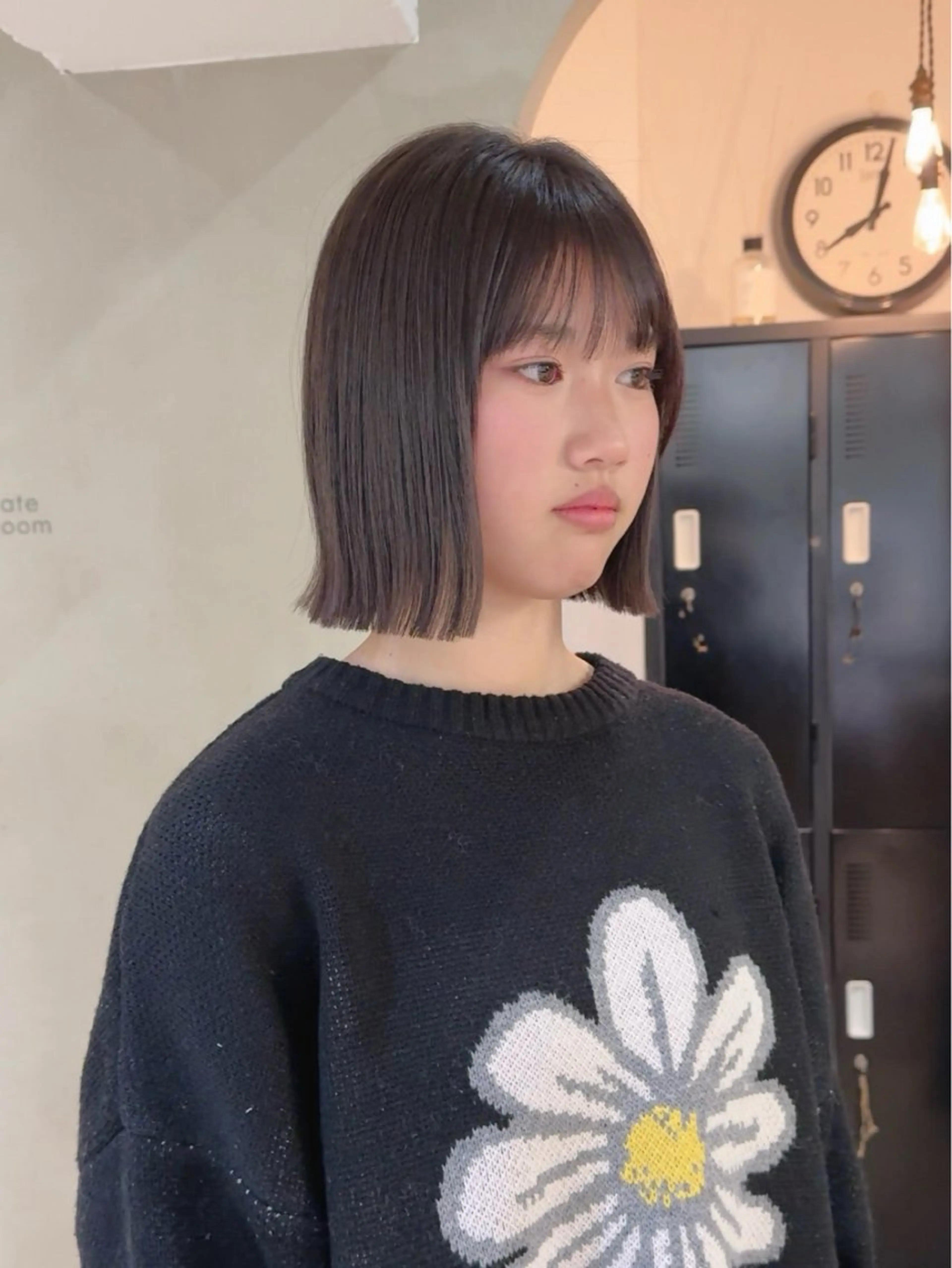 ミディアム カラー ボブ 縮毛矯正 カット ヘアカラー トリートメント ボブ/レイヤー 🌟梅田盛一🌟のヘアスタイル